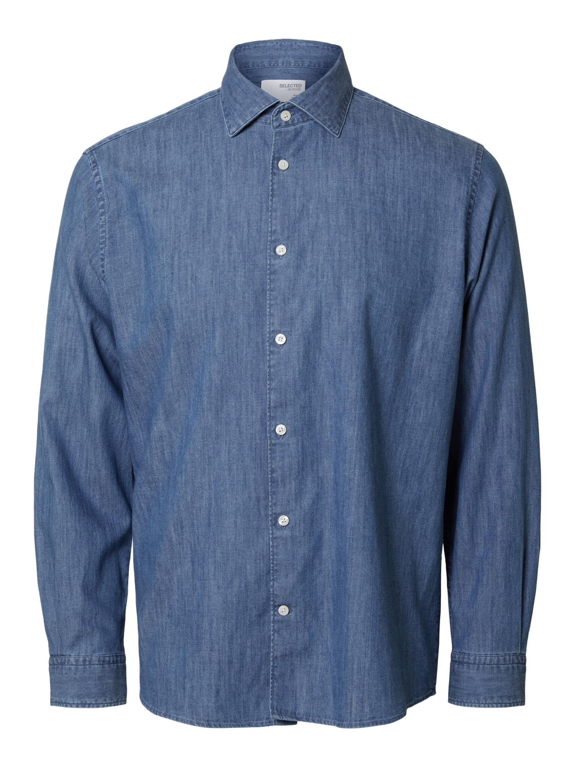 Regular Bond Denim Shirt - Blå/ Medium Blue Denim