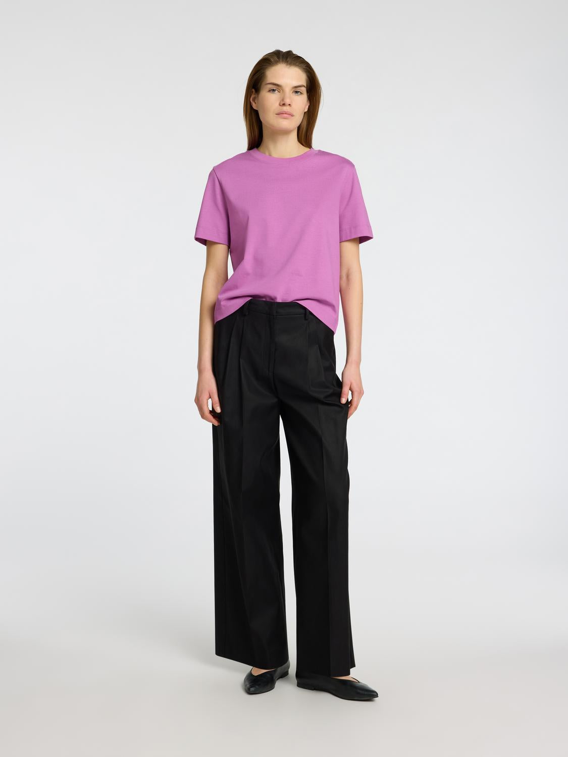 Essential Boxy T-Skjorte - Rosa/ First Bloom