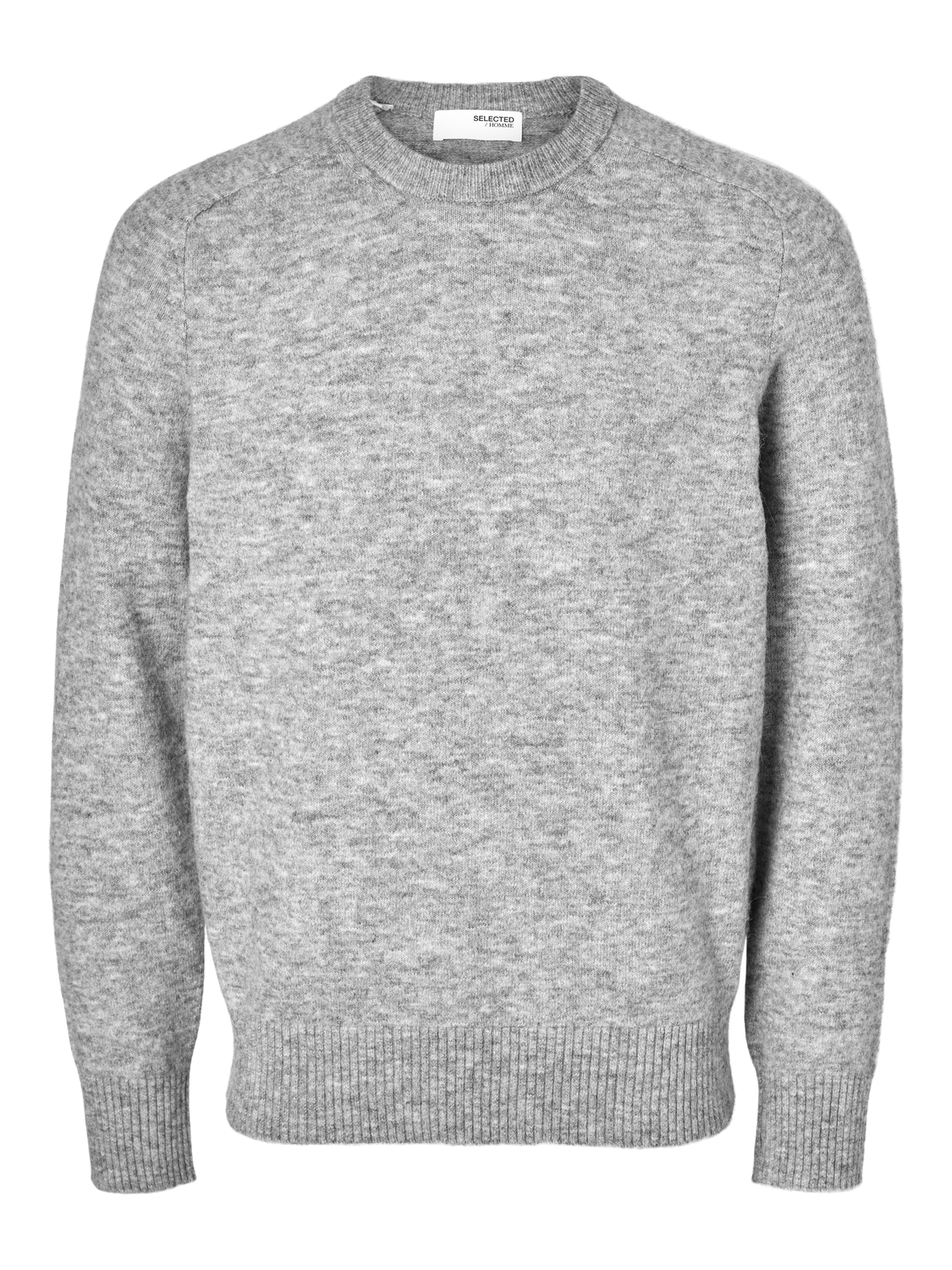 Rai Strikket Genser - Grå/ Light Grey Melange
