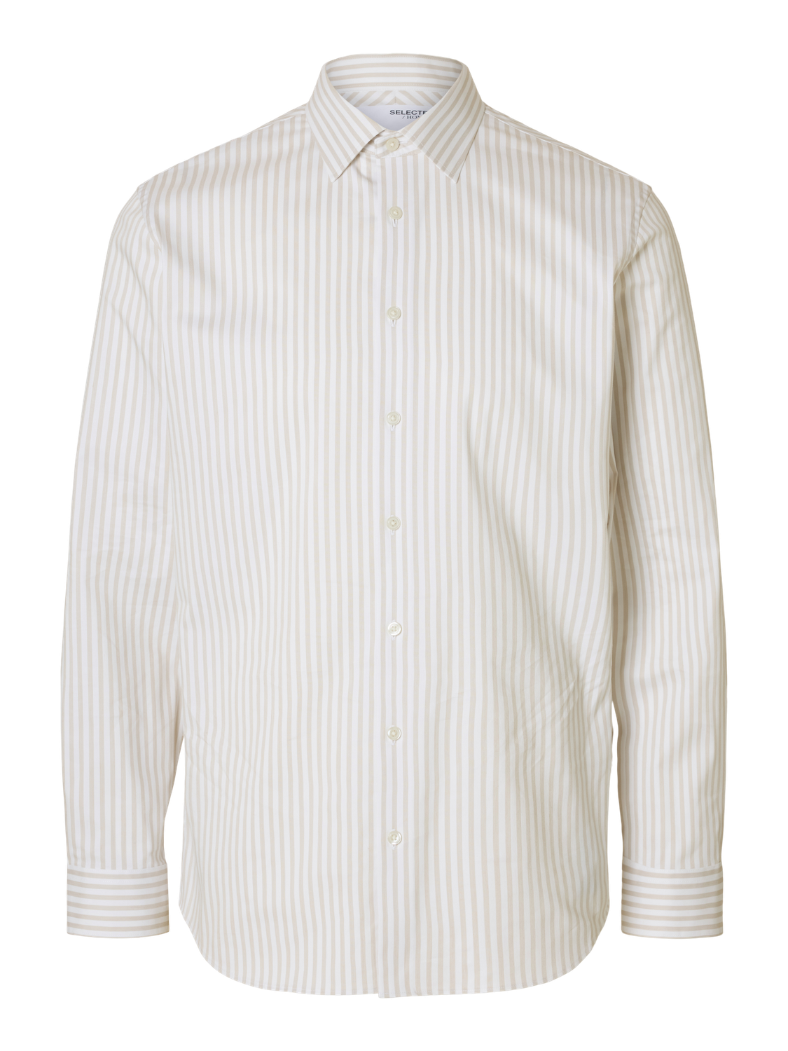 Slim Performance Skjorte - Beige/ Sand