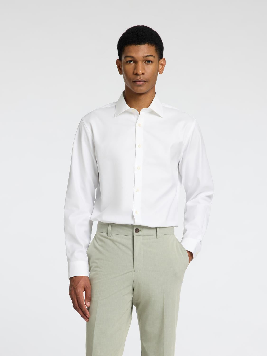 Slim Ethan Skjorte - Hvit/ Bright White