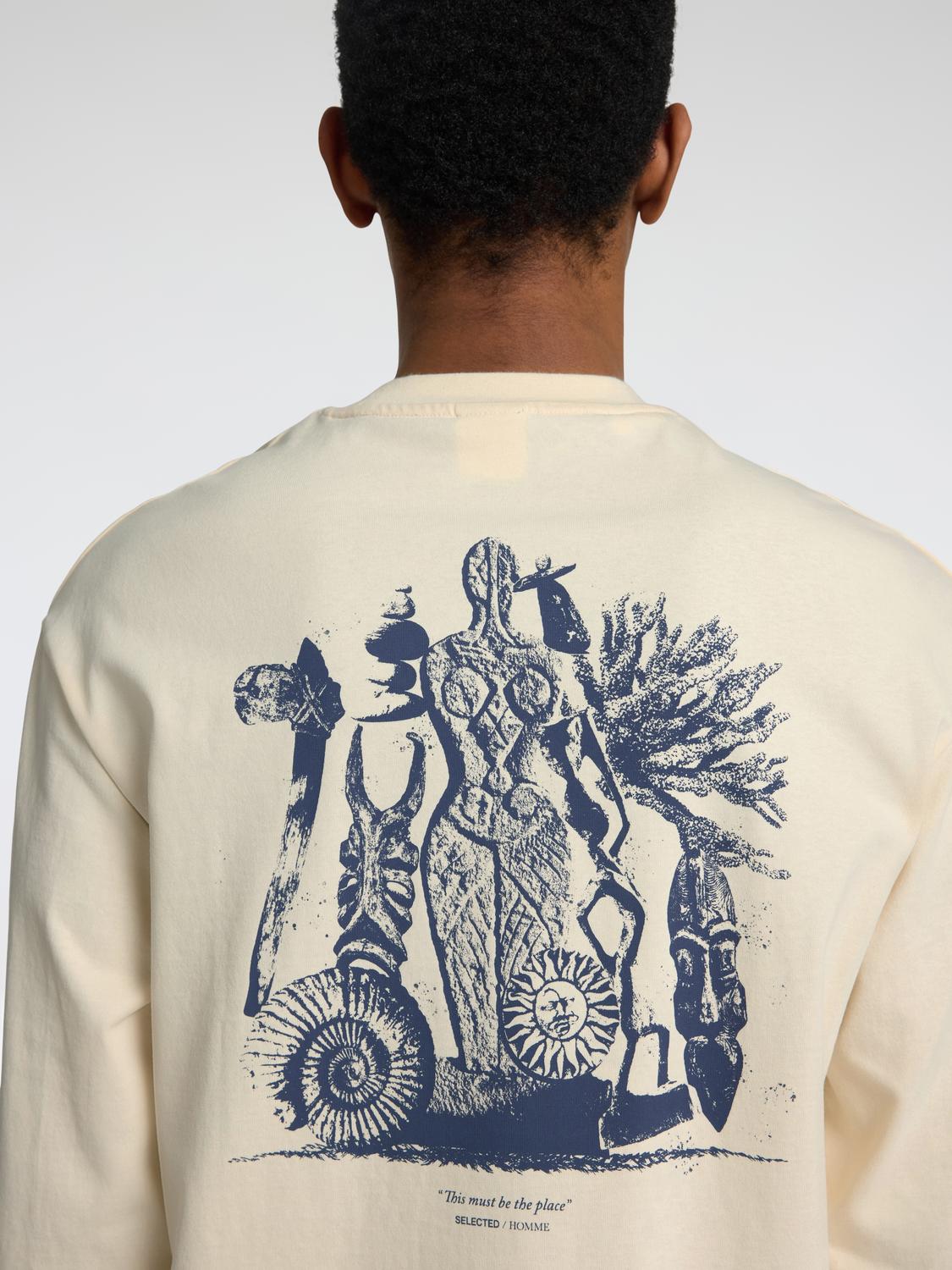 Relax Ash T-Shirt - Beige/ Egret