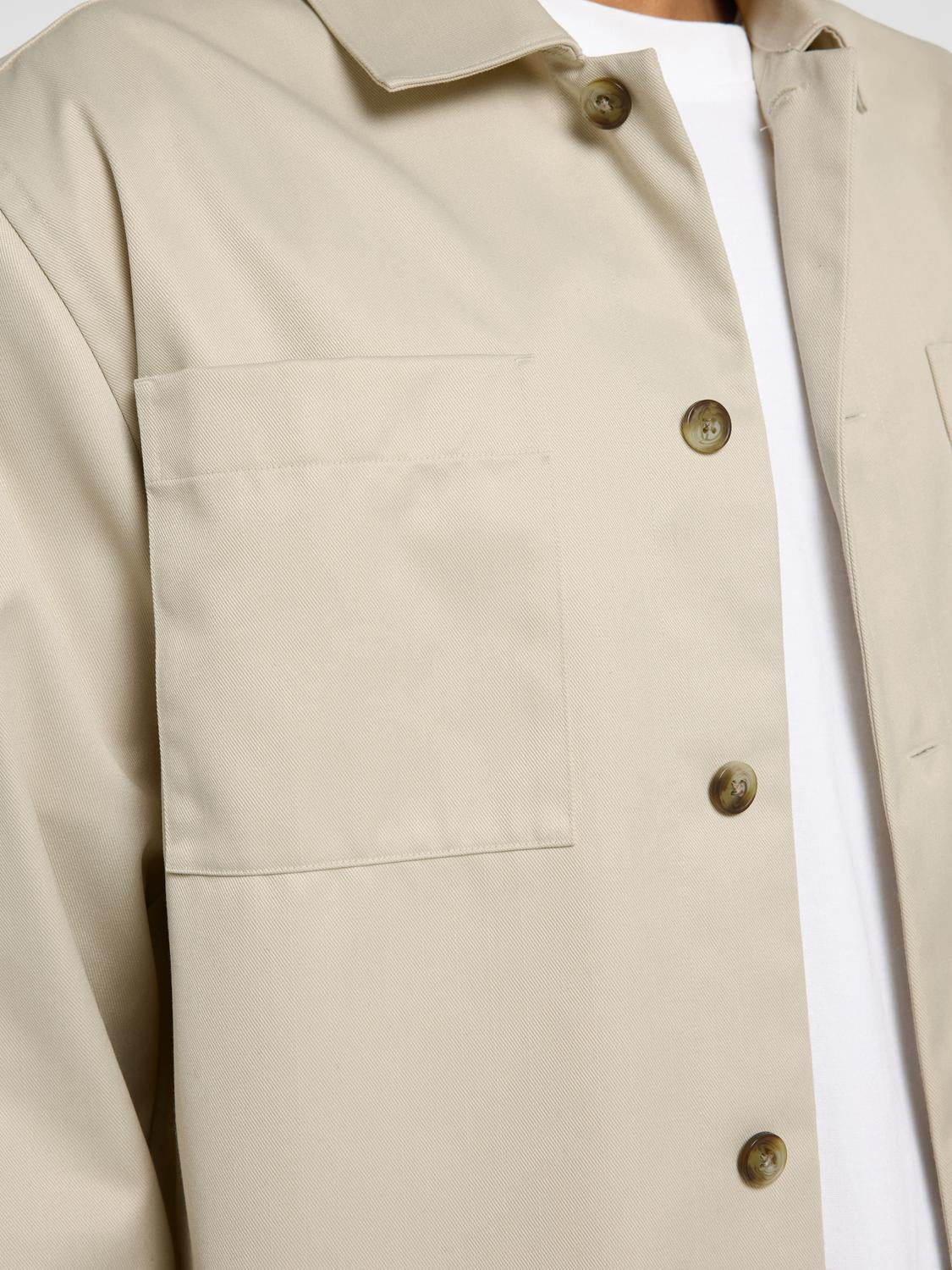 Scott Skjorte Jakke - Beige/ Oatmeal
