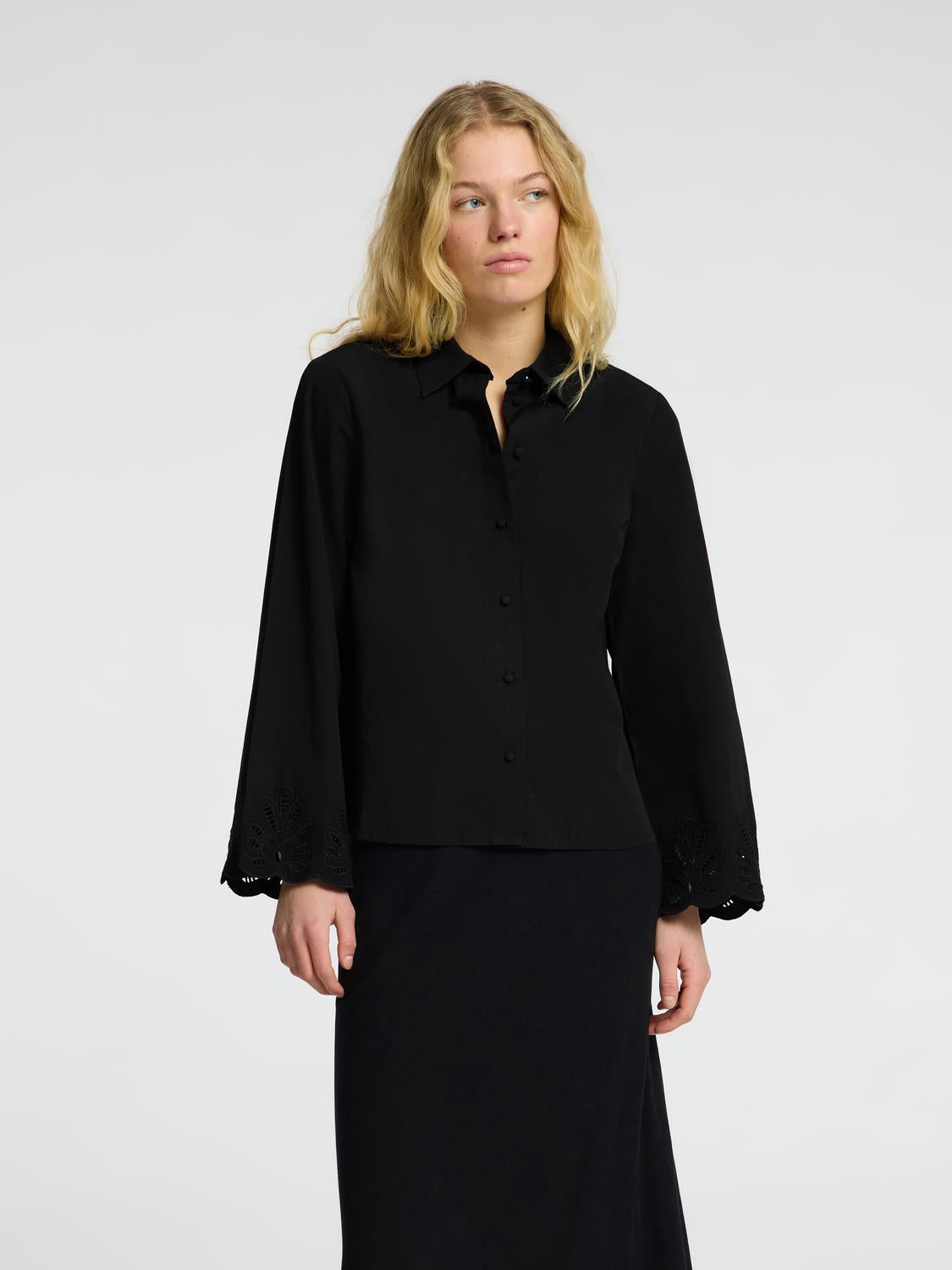 Dahlia LS Skjorte - Sort/ Black