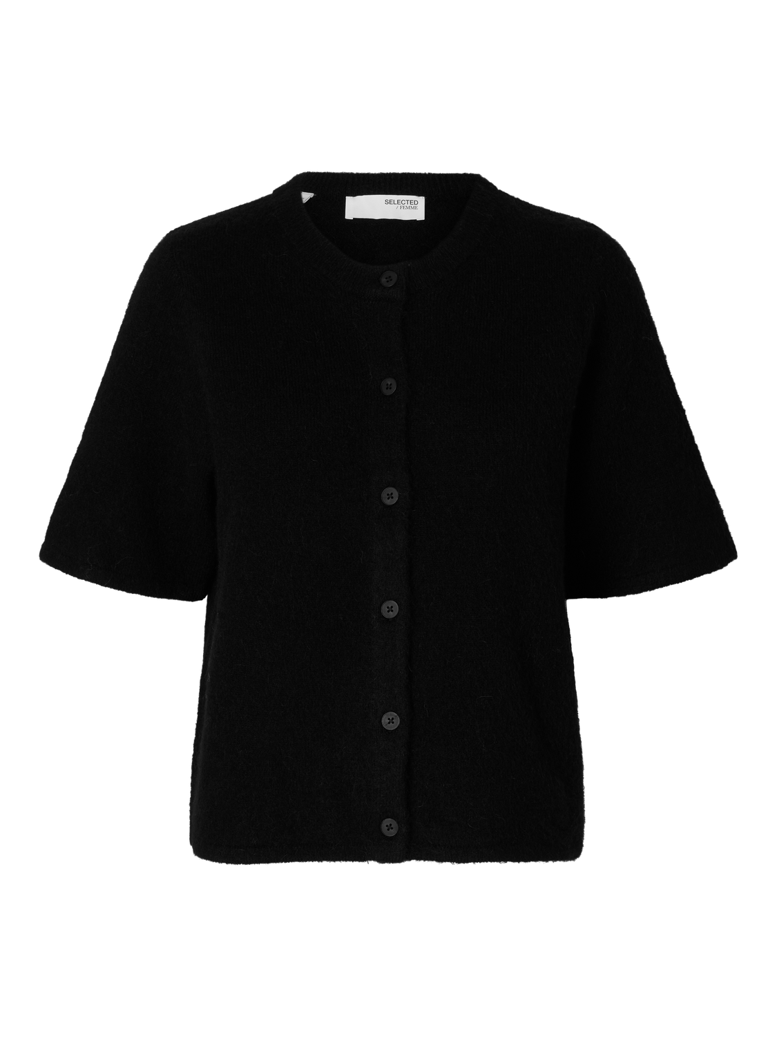 Lulu Strikket 2/4 Cardigan - Sort/ Black