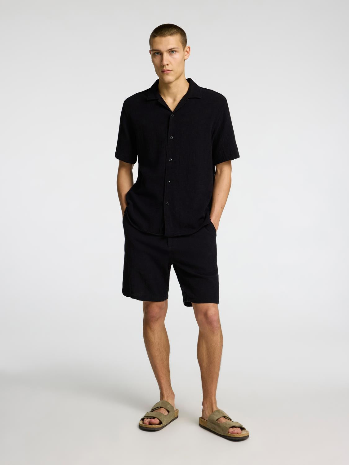 Relax Sal Skjorte - Sort/ Black