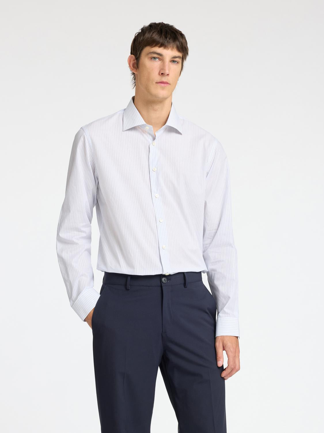 Slim Luca Skjorte - Hvit/ Bright White