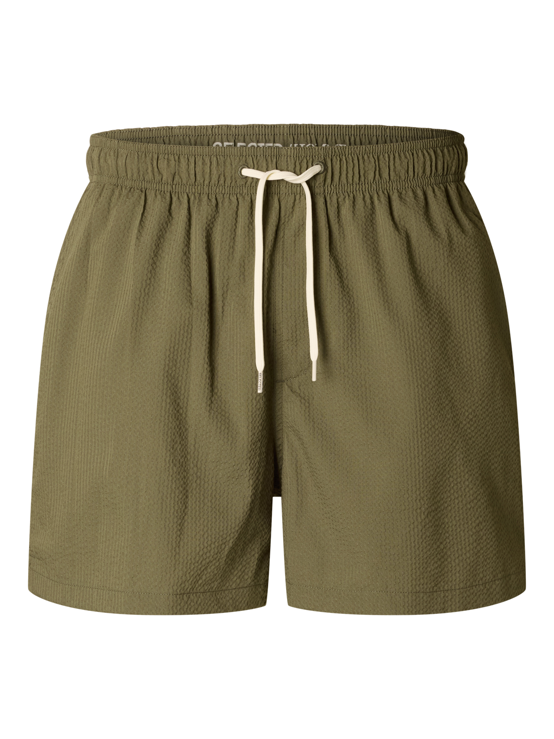 Cooper Seersucker Bade Shorts - Grønn/ Kalamata