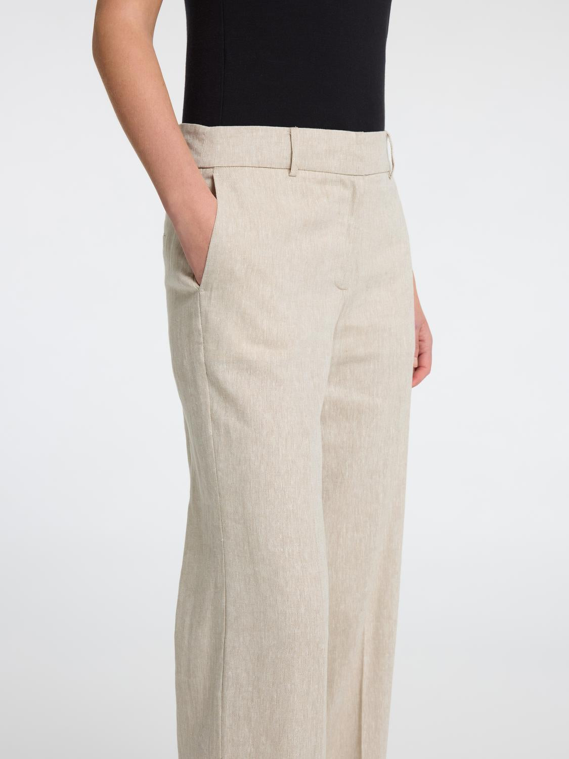 Tania Rita Dress Bukser - Beige/ Nomad