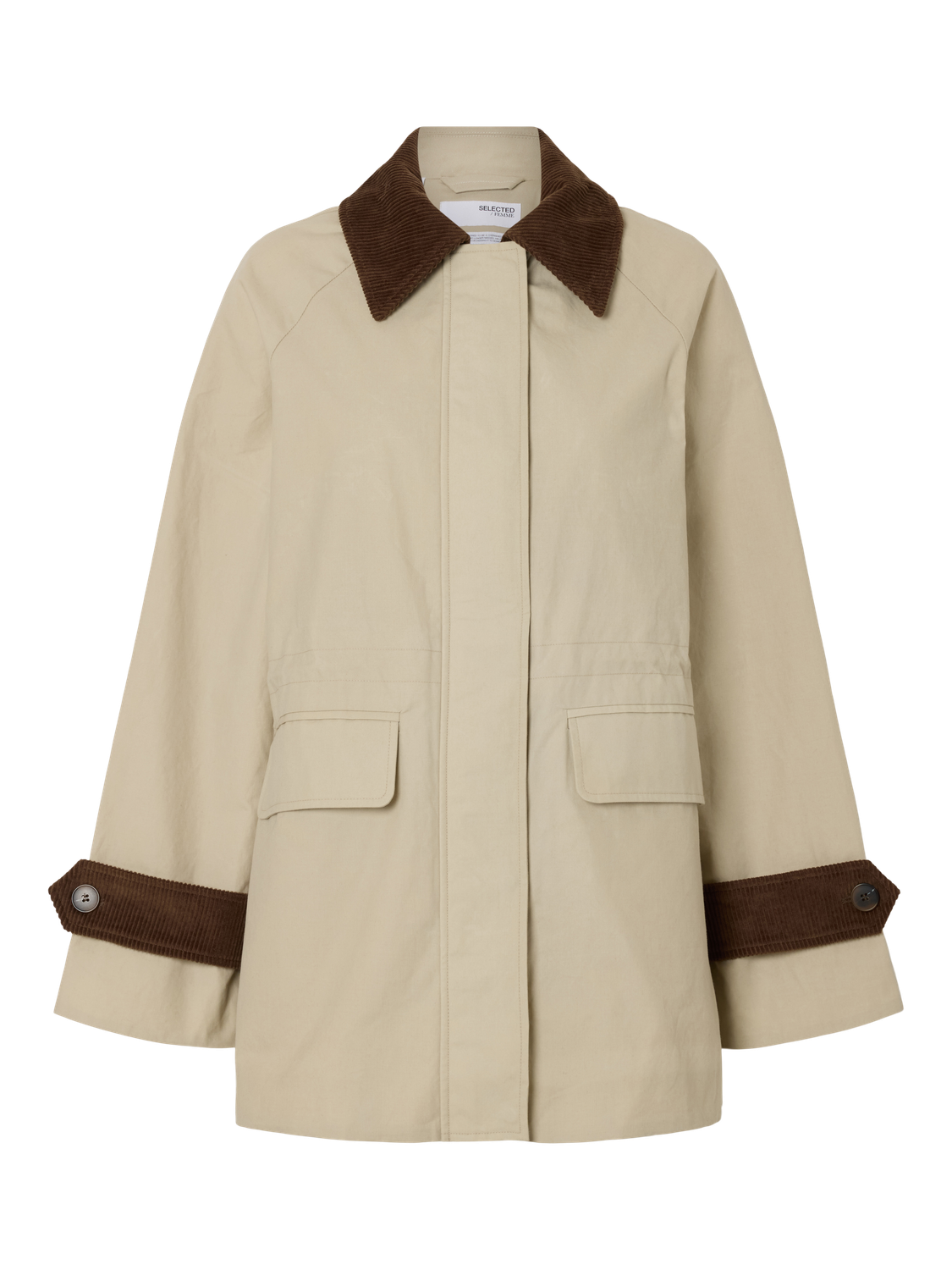 Wilma Jakke - Beige/ Feather Gray