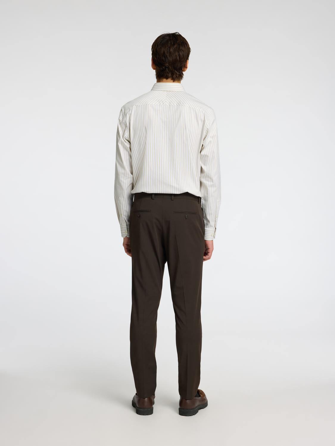 Slim Performance Skjorte - Beige/ Sand