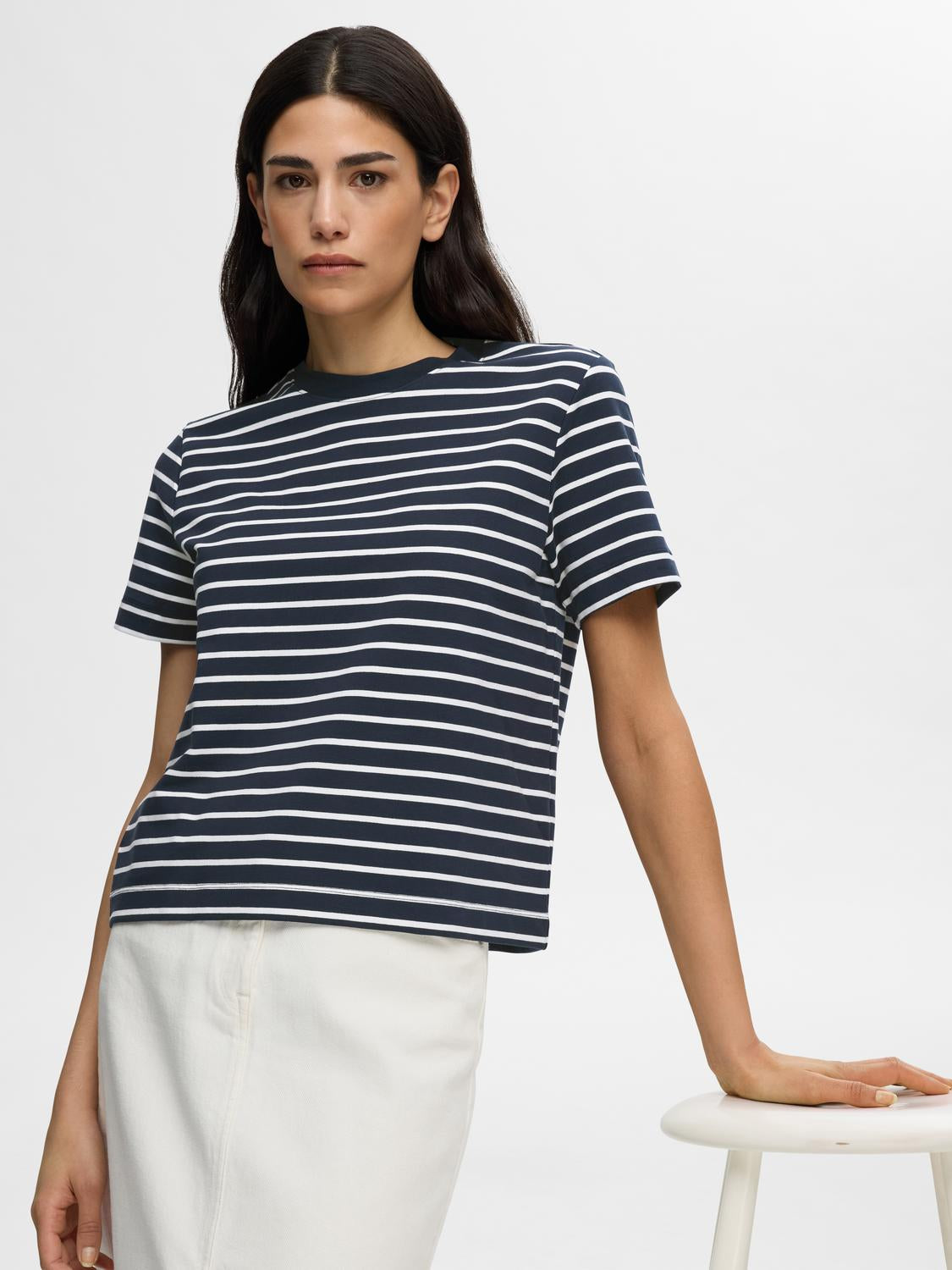 Elfrida T-Shirt - Blå/ Dark Sapphire