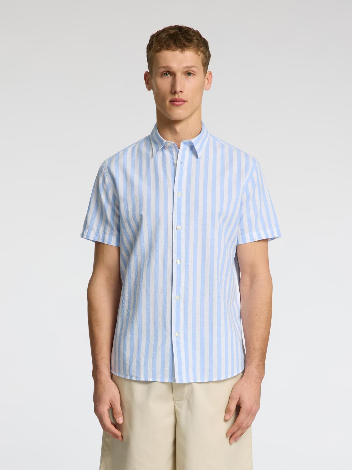Regular Sun Kort Arm Skjorte - Cashmere Blue