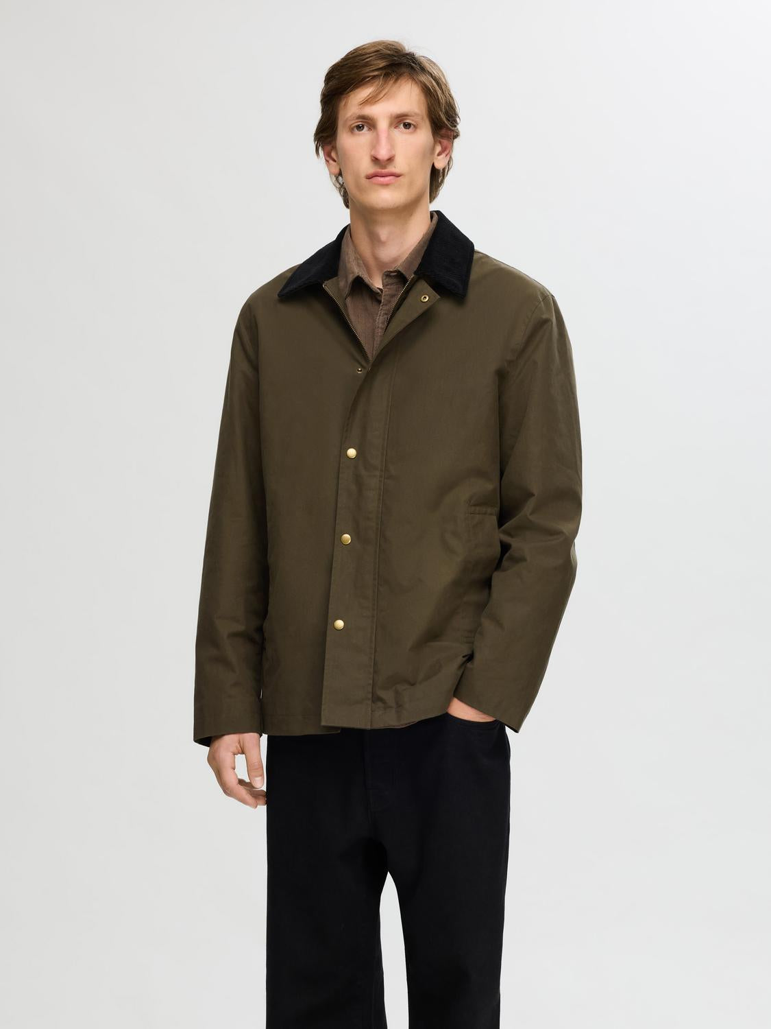 Walter Oilskin Jakke - Grønn/ Grape Leaf