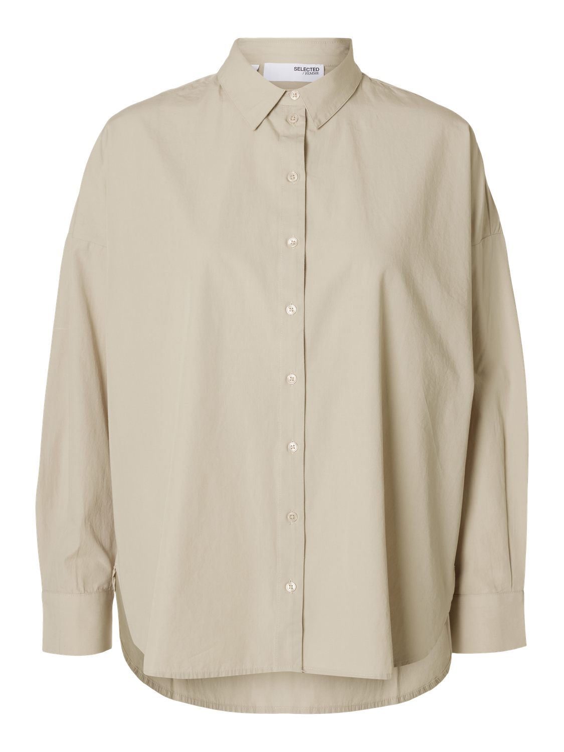Dina Sanni Skjorte - Beige/ Island Fossil