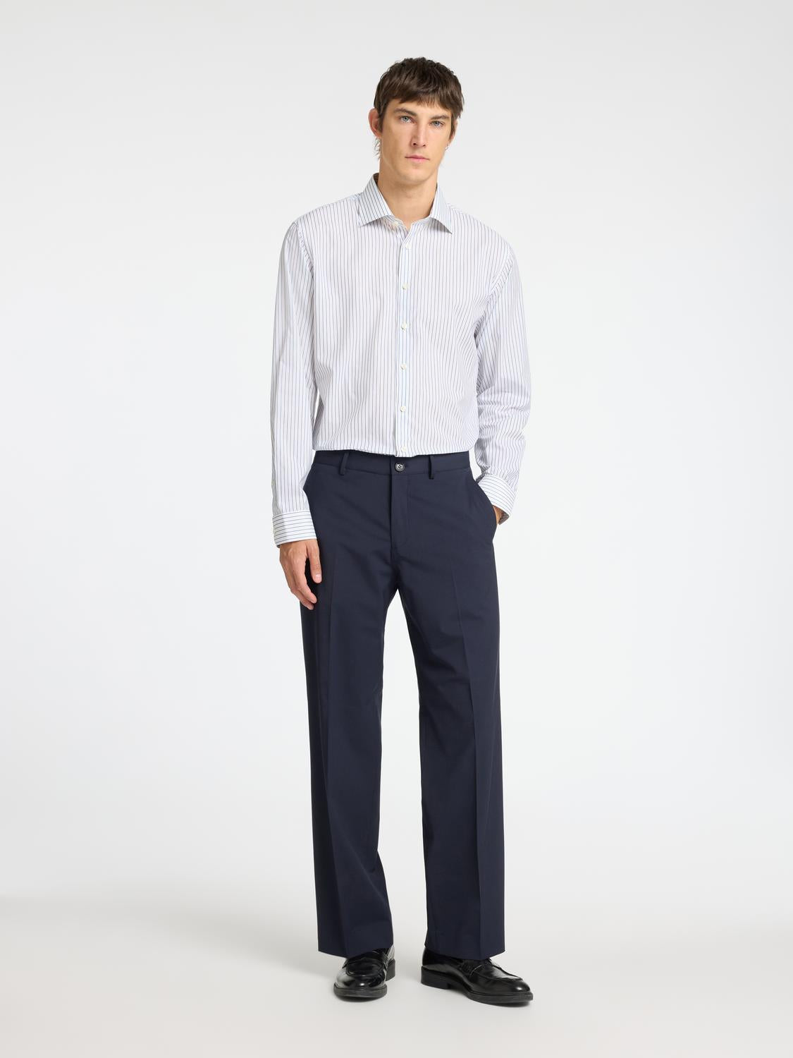 Slim Luca Skjorte - Hvit/ Bright White