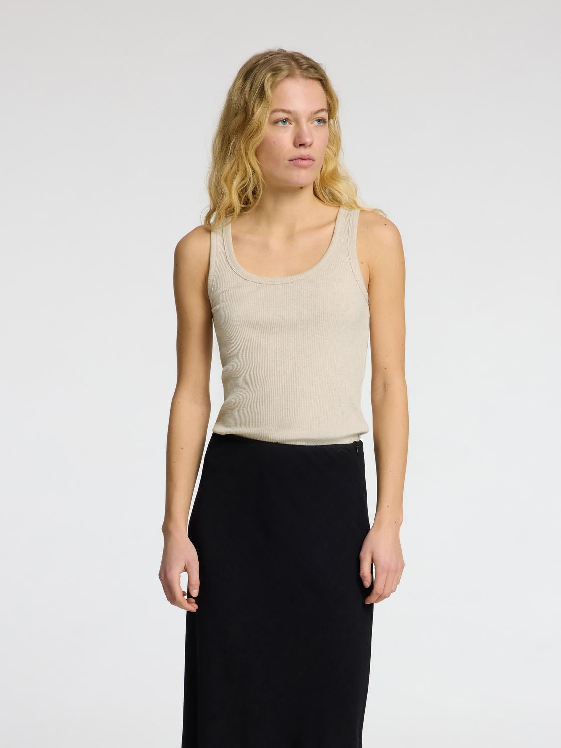 Anna Tank-Top - Beige/ Oatmeal