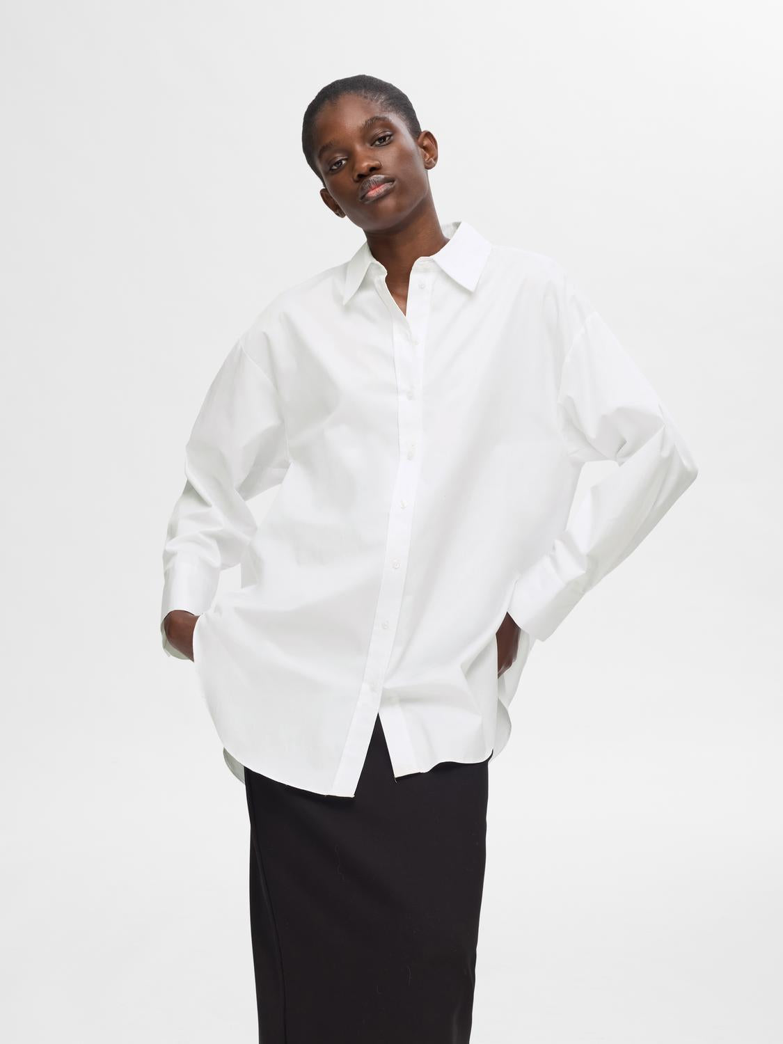 Aura Skjorte - Hvit/ Bright White