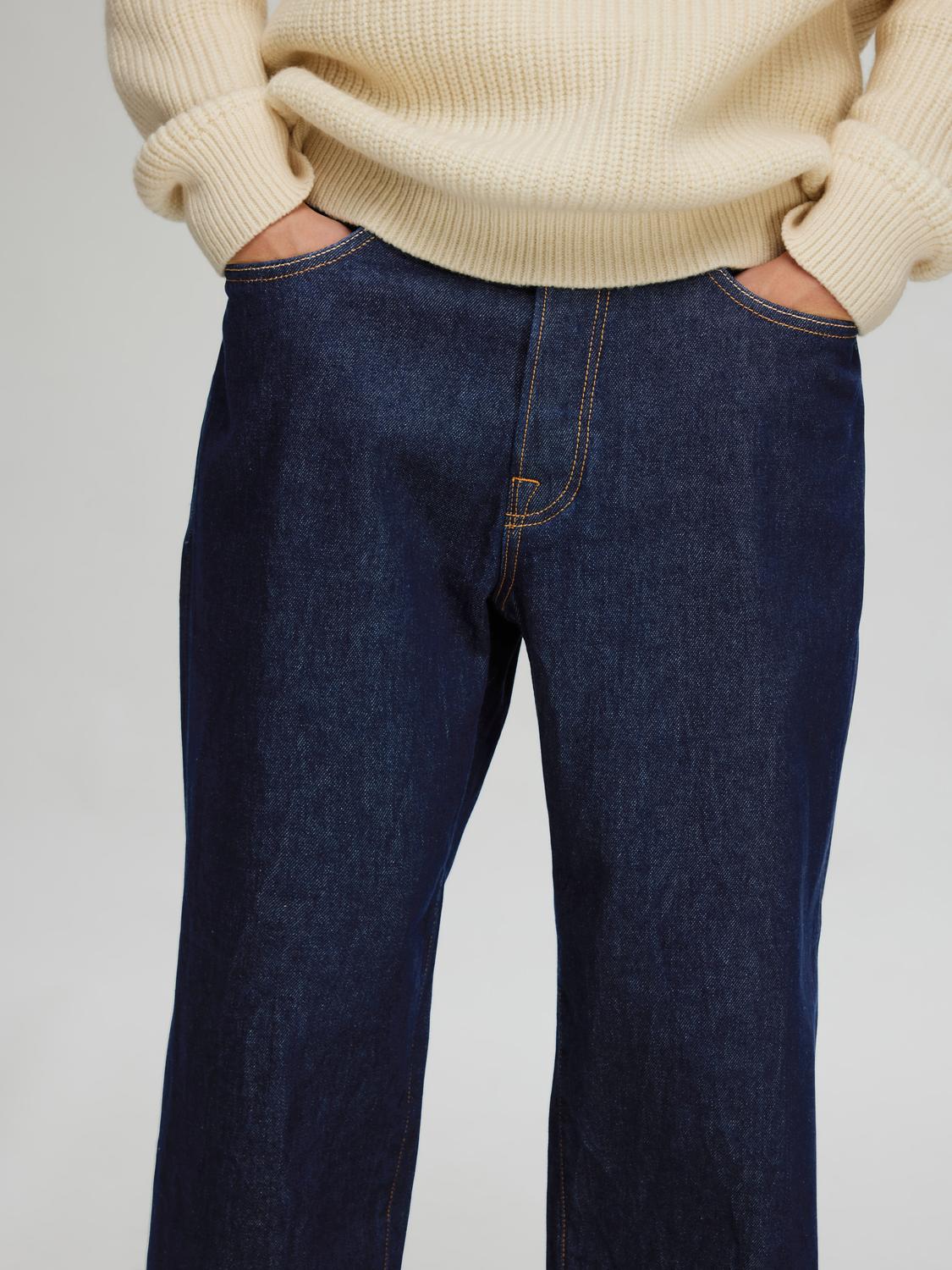 Loose Kobe 3074 Jeans - Blå/ Dark Blue Denim
