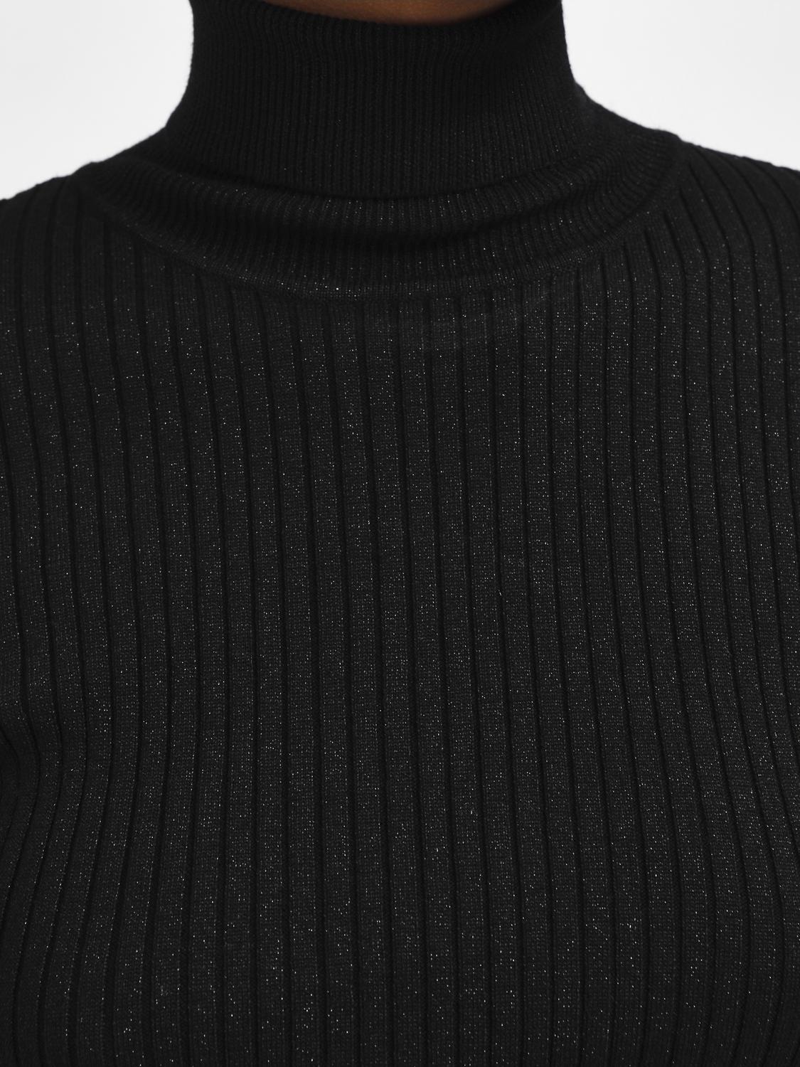 Lydia Genser Høy Hals - Black