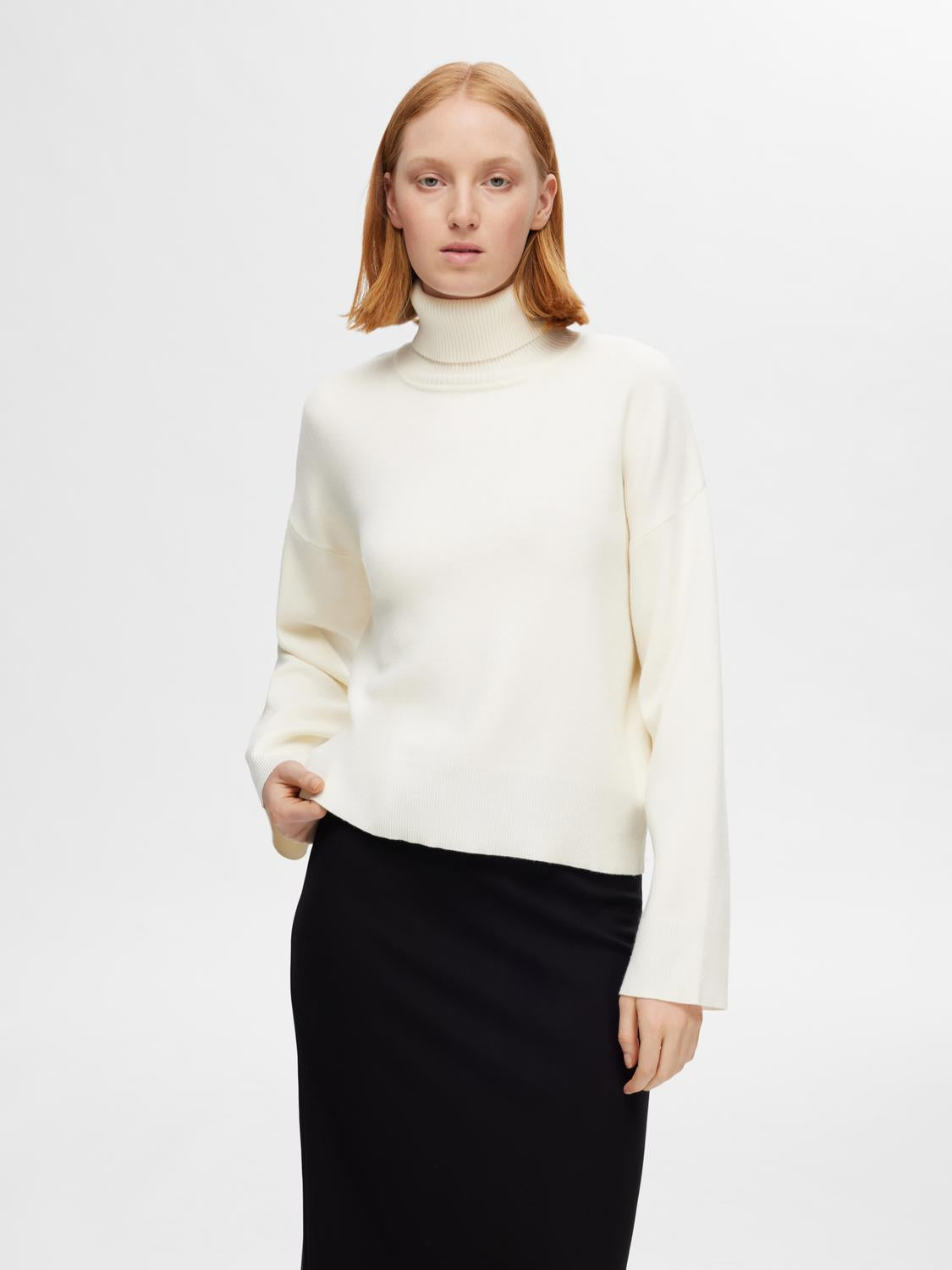 Kamma Strikket Genser - Beige/ Birch