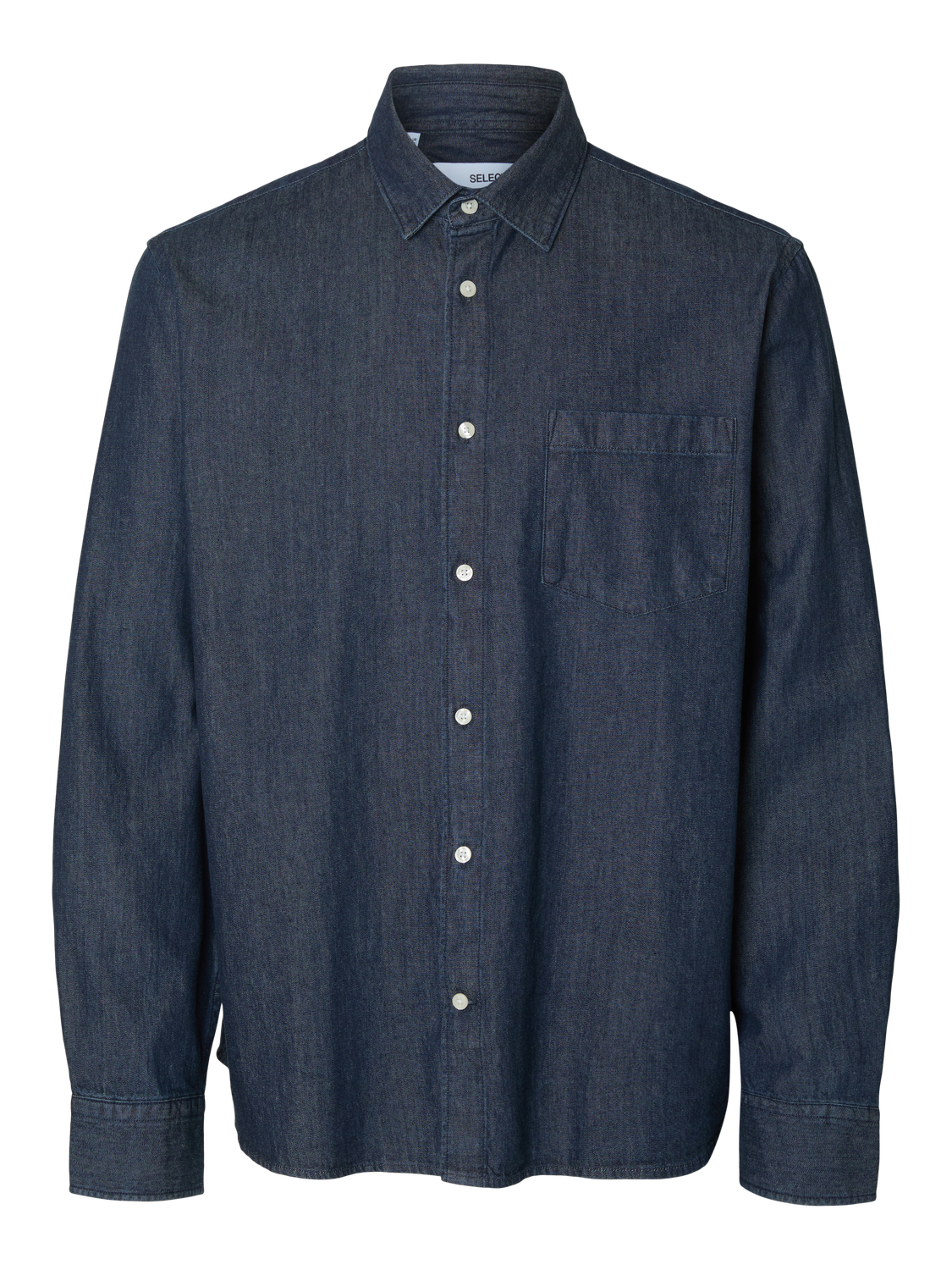 Regular Carlo Skjorte - Blå/ Dark Blue Denim