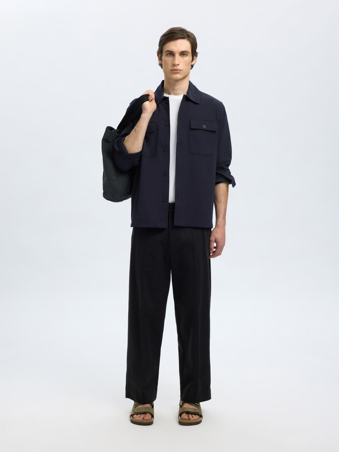 Lorent Overshirt - Blå/ Dark Sapphire