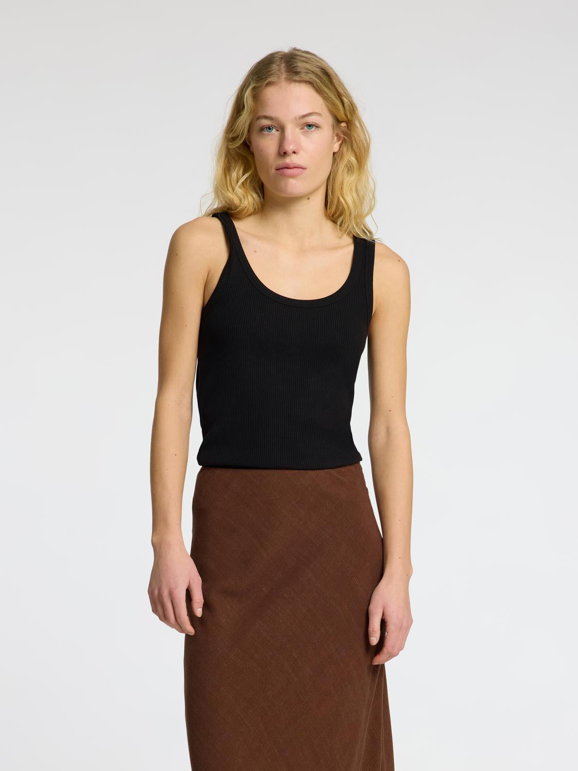 Anna Tank-Top - Sort/ Black