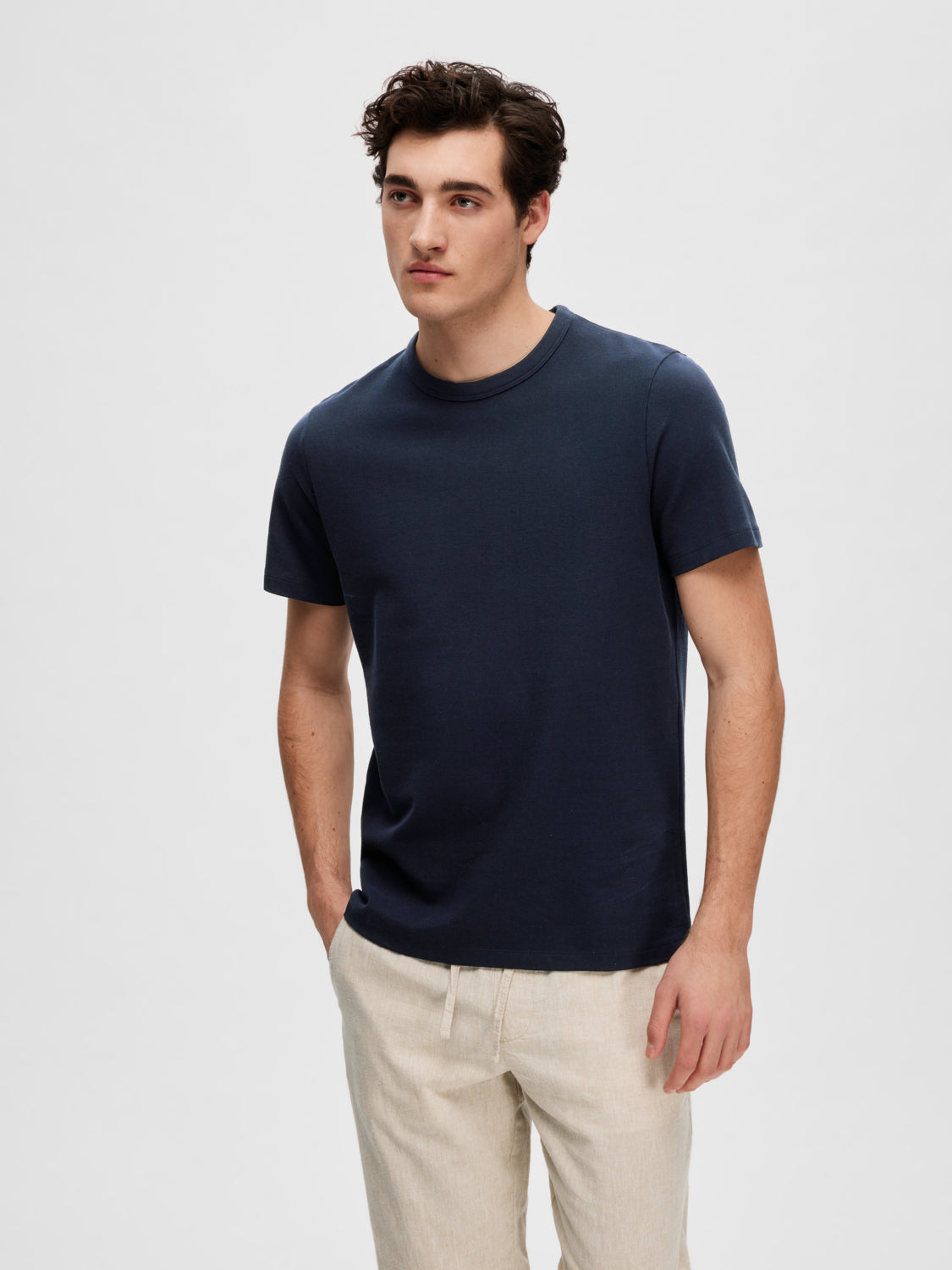 SELECTED HOMME - JOSEPH T-Shirt - Sky Captain