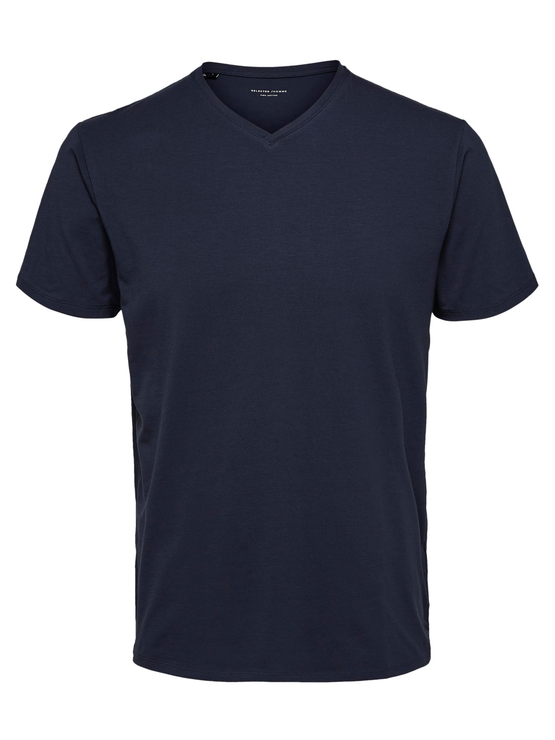 Pima V-Neck T-Skjorte - Blå/ Navy Blazer