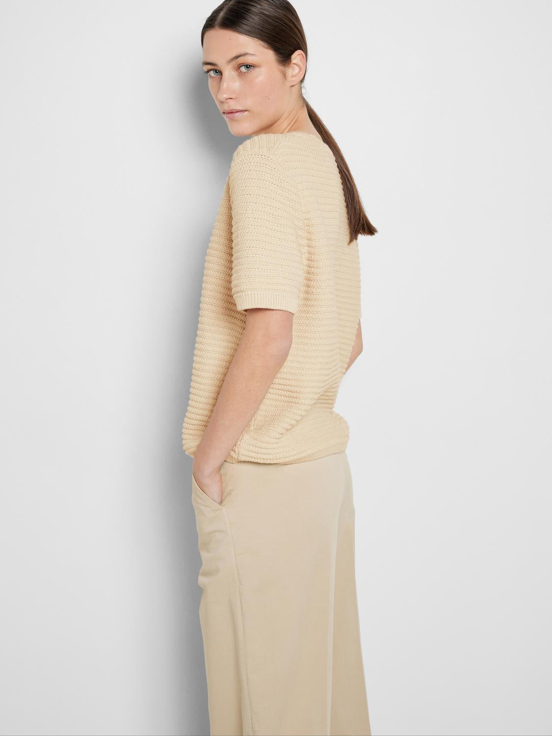 Dora genser - Beige/ Birch