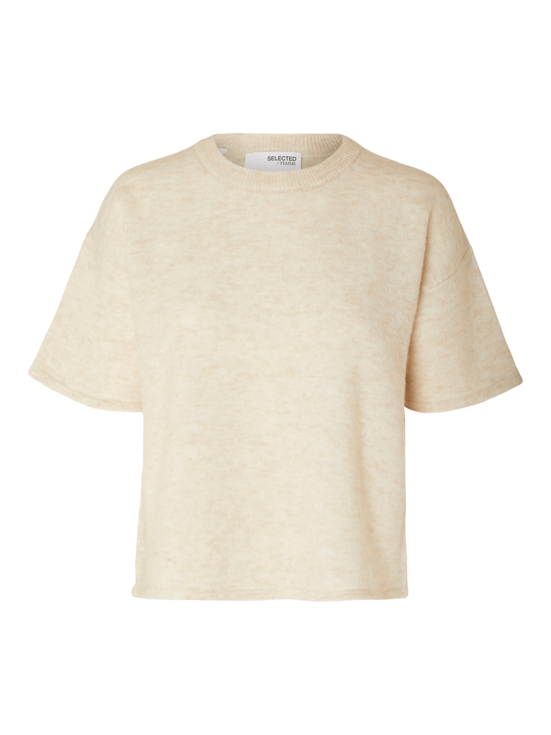 Maline Liliana strikket topp - Beige/ Birch