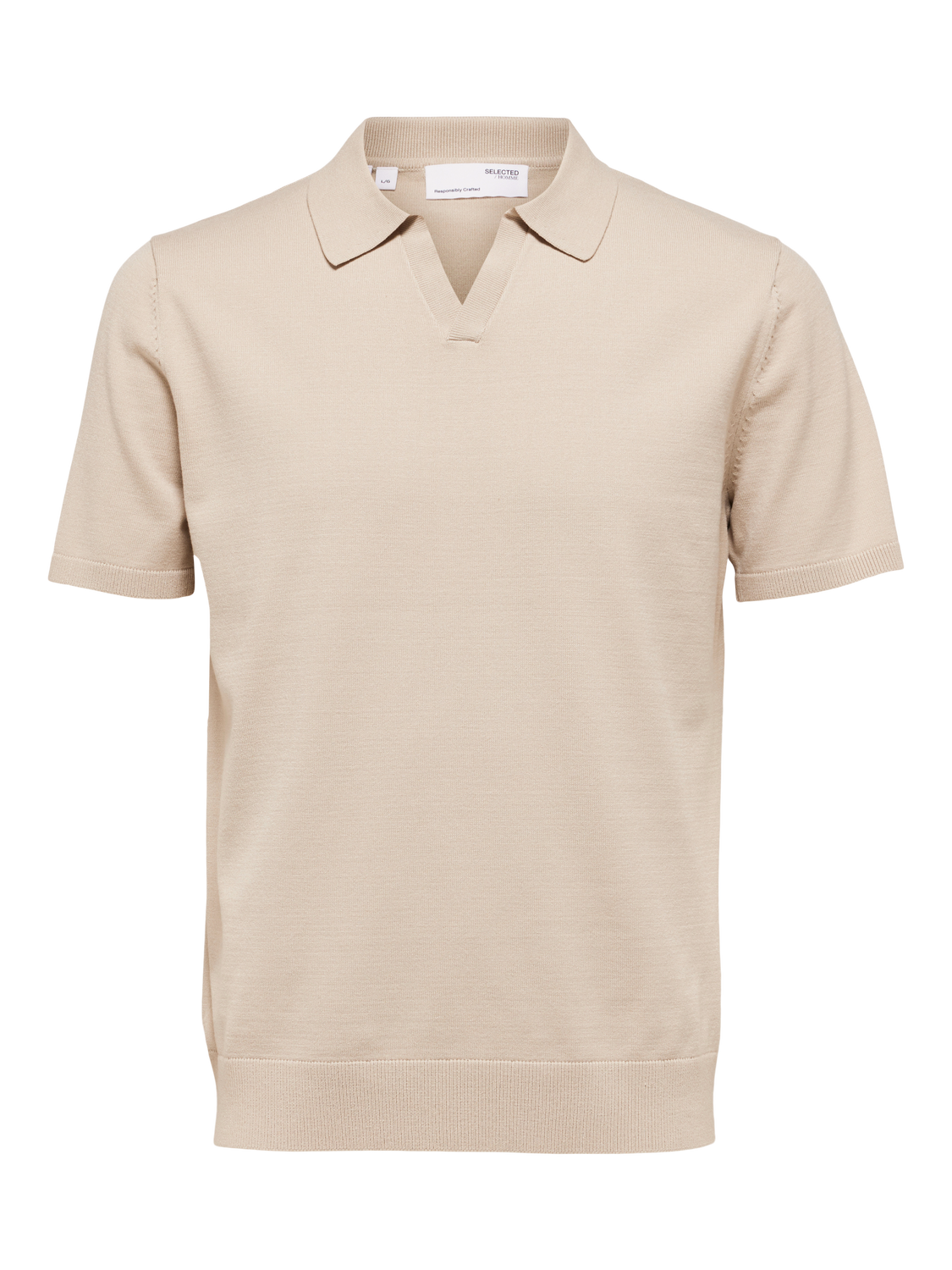 Teller Kort Arm Polo Genser - Beige/ Oatmeal