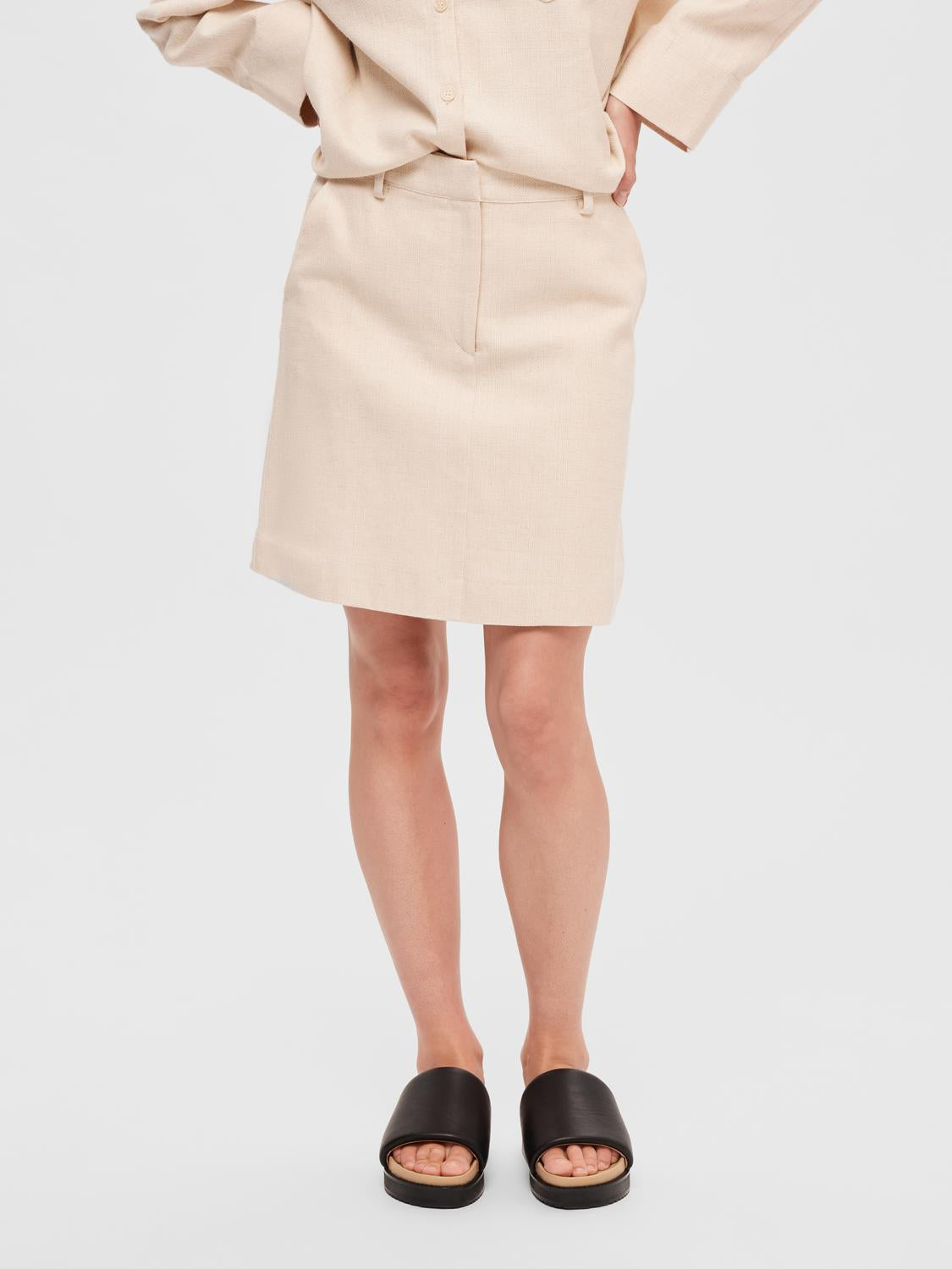 SLFMARA Mini Skirt - Sandshell