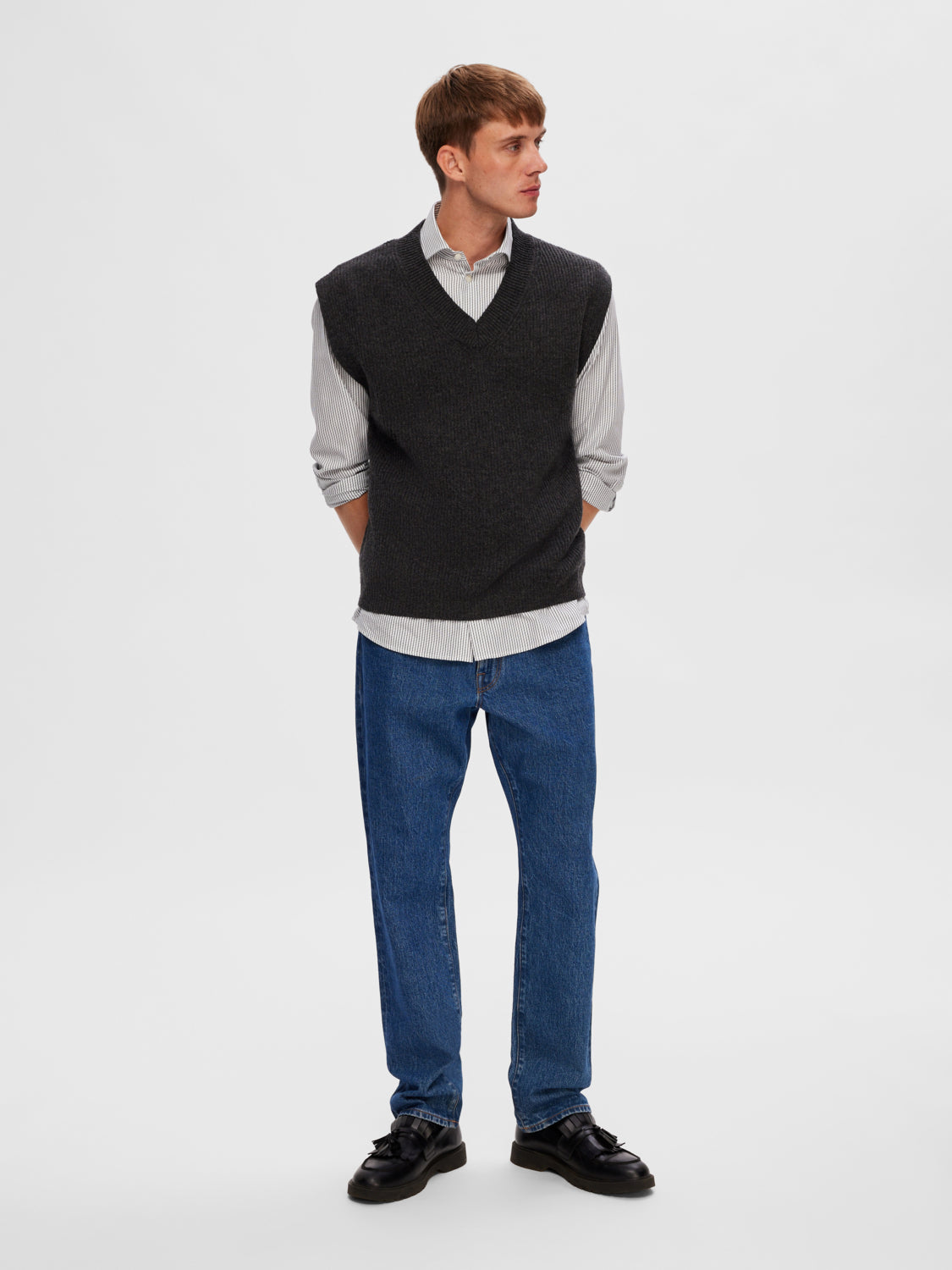 Ronn ullvest - Grå/ Charcoal Gray