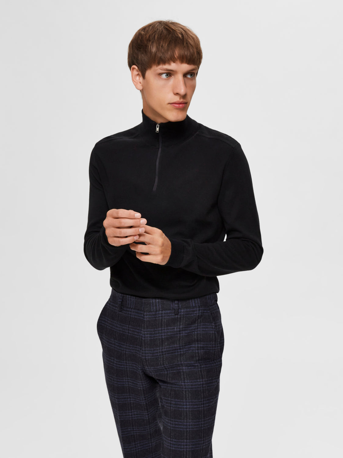 Berg Halfzip Genser - Sort