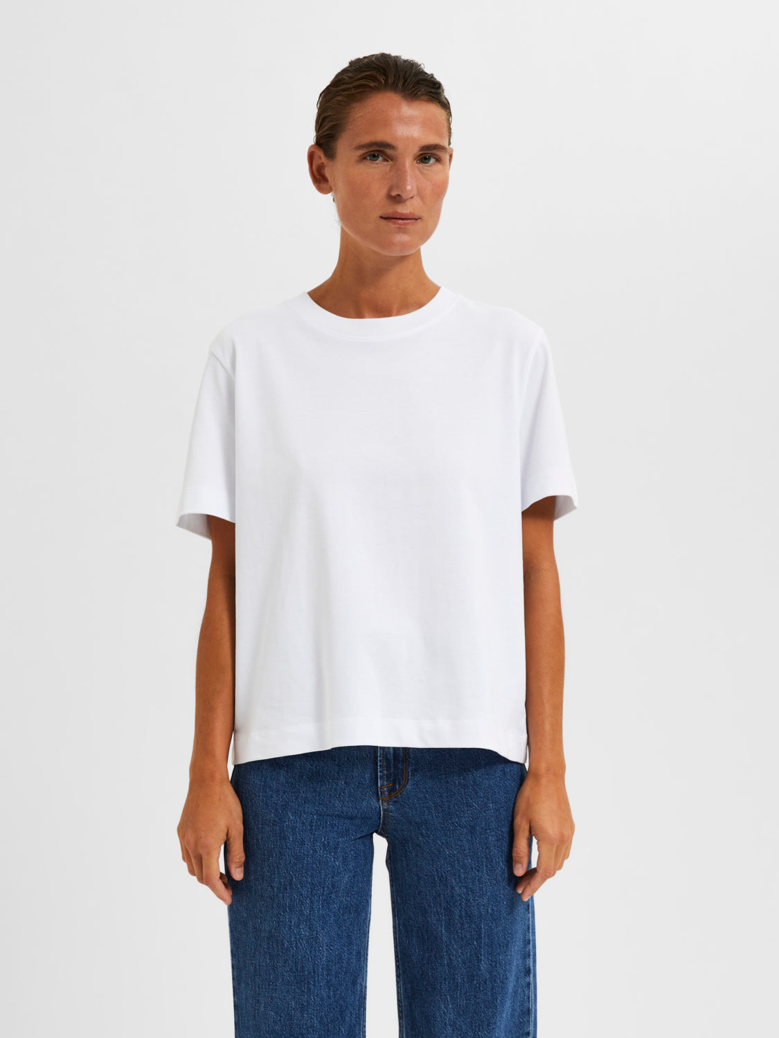 Essential Boxy T-Skjorte - Hvit
