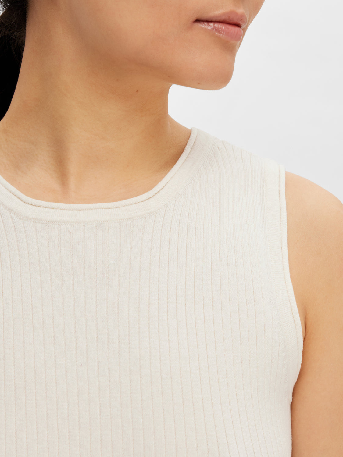 Lydia Tank Topp - Beige/ Birch