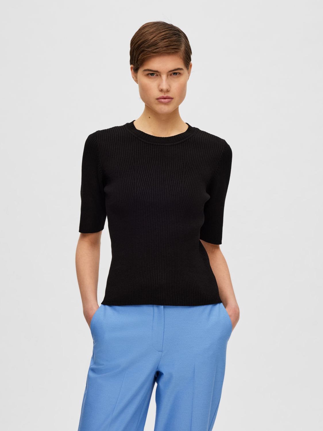 Mala strikket Topp - Sort