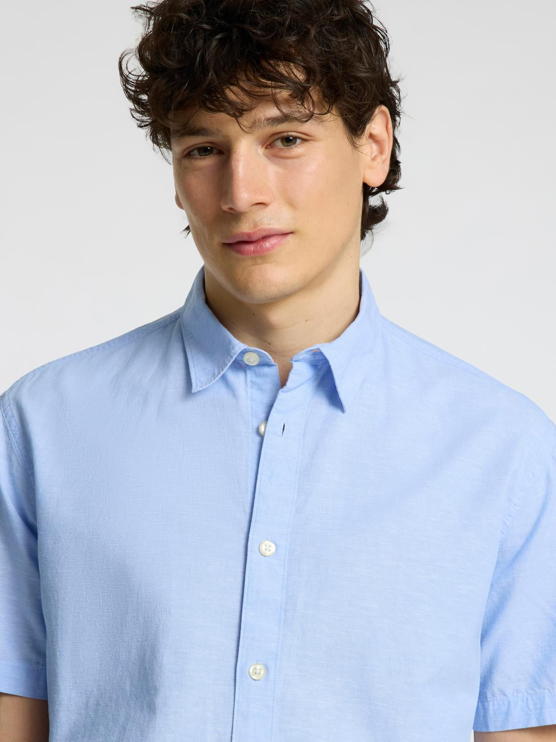 Regular Sun Kort Arm Skjorte - Cashmere Blue
