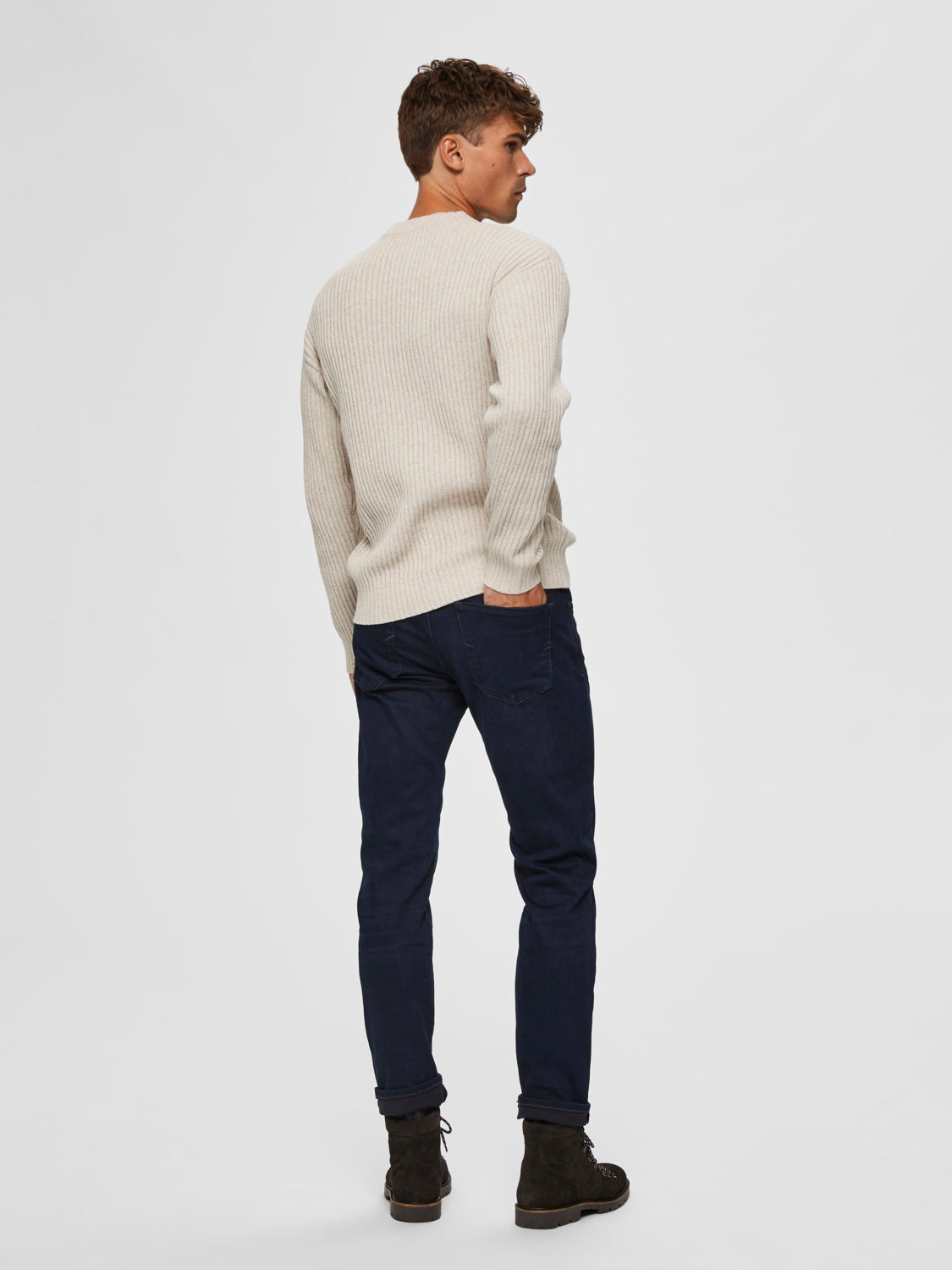 SELECTED HOMME - STRAIGHT-SCOTT Jeans - Blue Black Denim