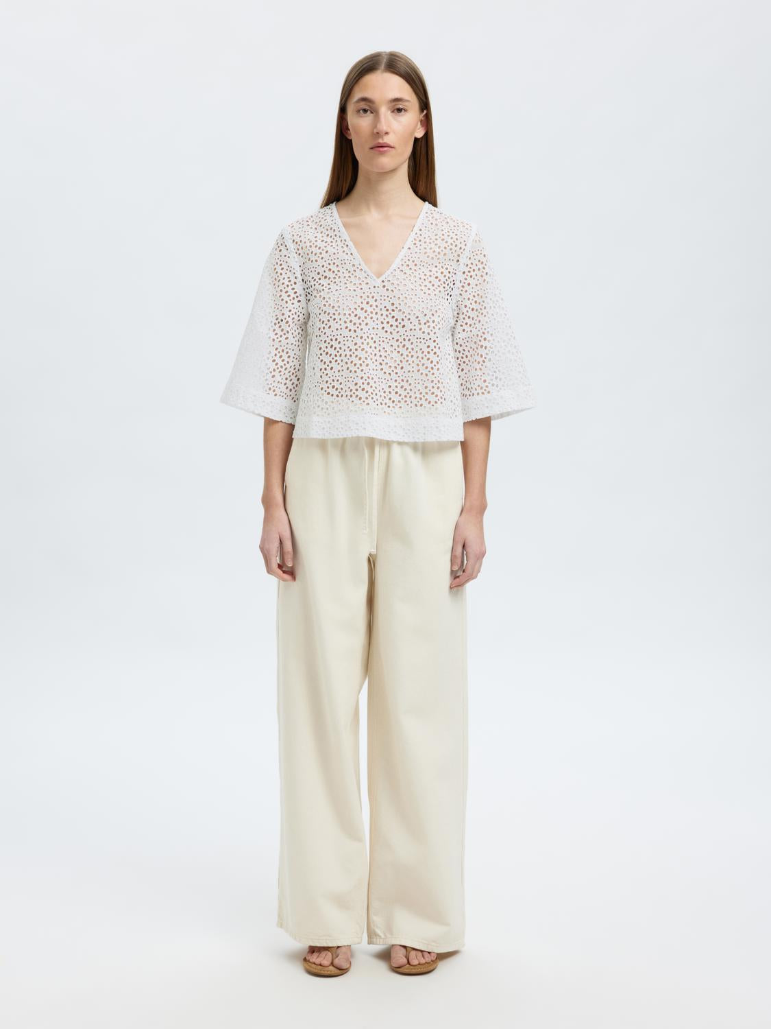 Laerke Topp - Hvit/ Bright White