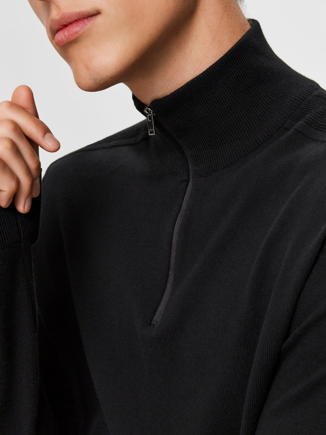 Berg Halfzip Genser - Sort