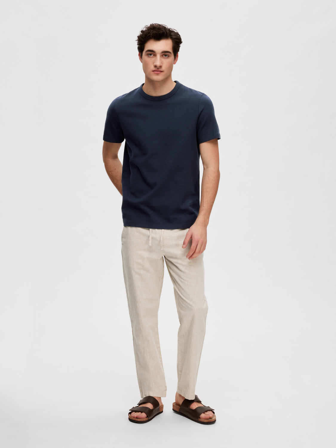 SELECTED HOMME - JOSEPH T-Shirt - Sky Captain