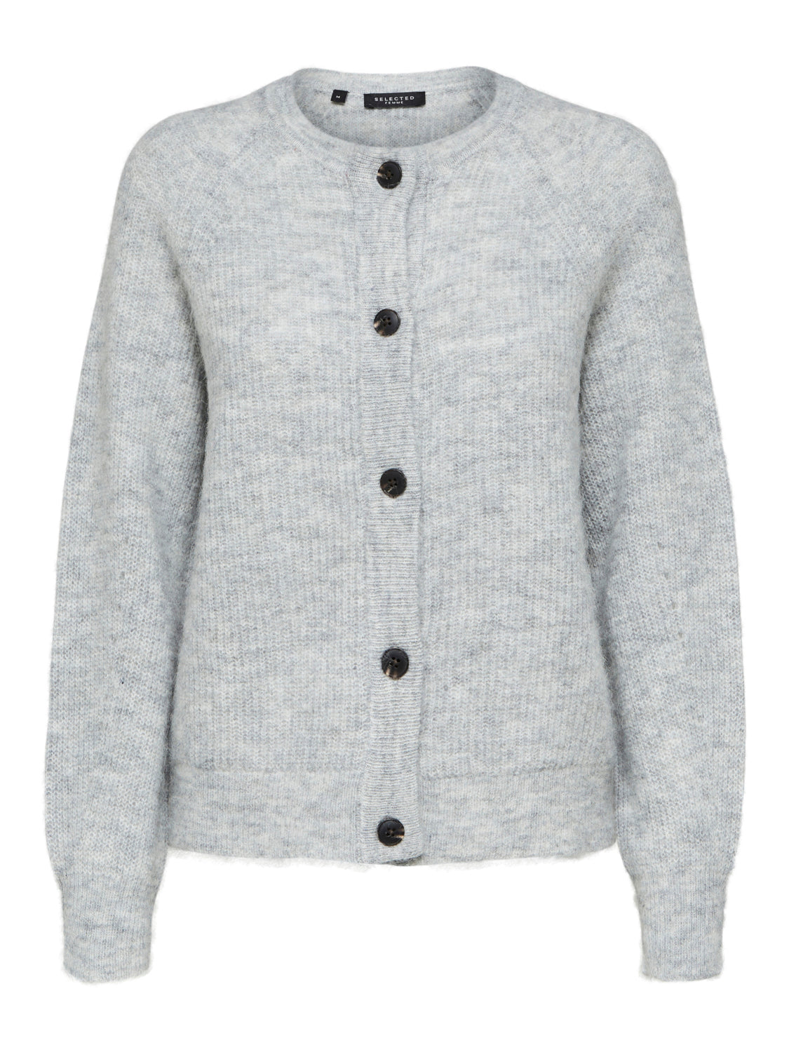 Lulu kort ullcardigan - Grå