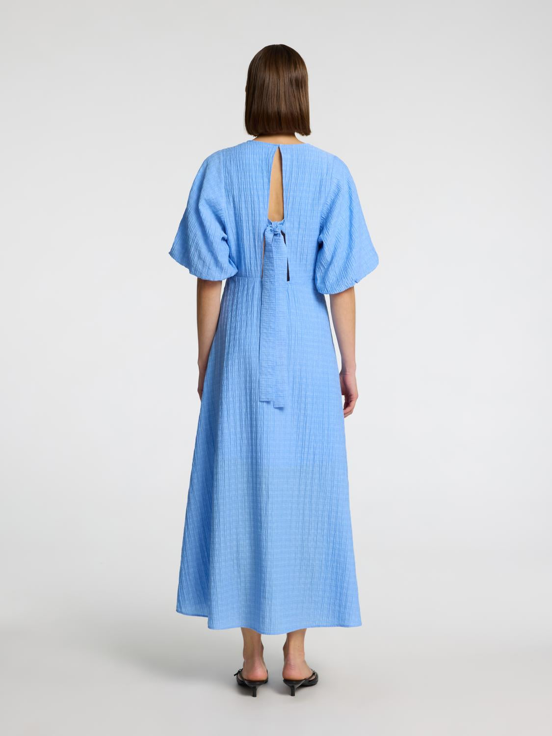 Maddie Midi Kjole - Blå/ Cornflower Blue