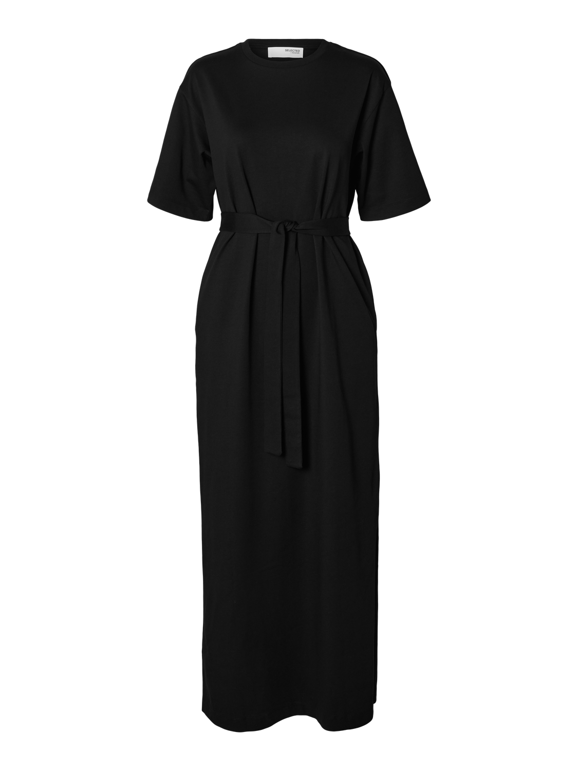Essential Lang Kjole - Sort/ Black