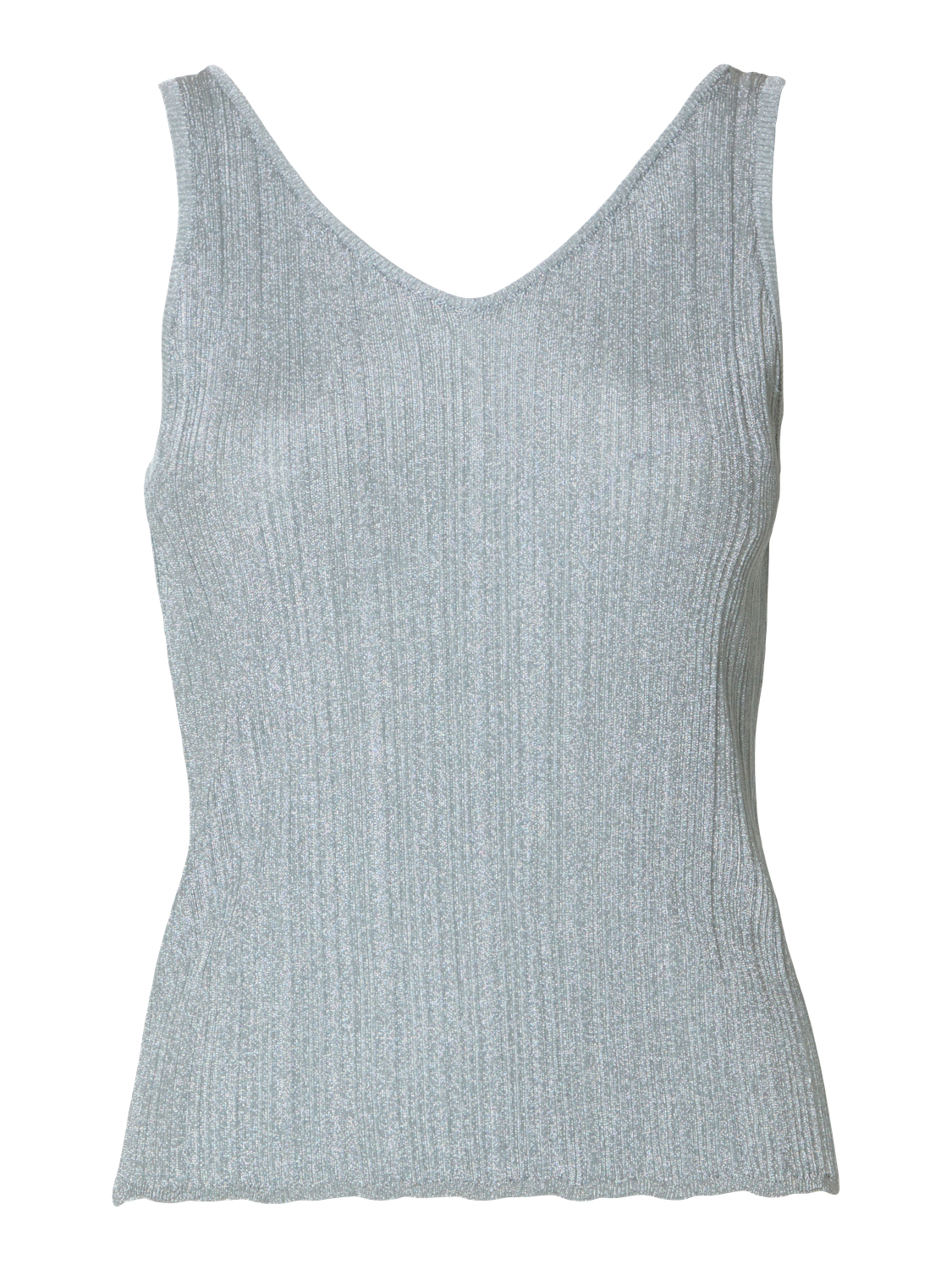 Dagni Strikket Topp - Sølv/ Silver