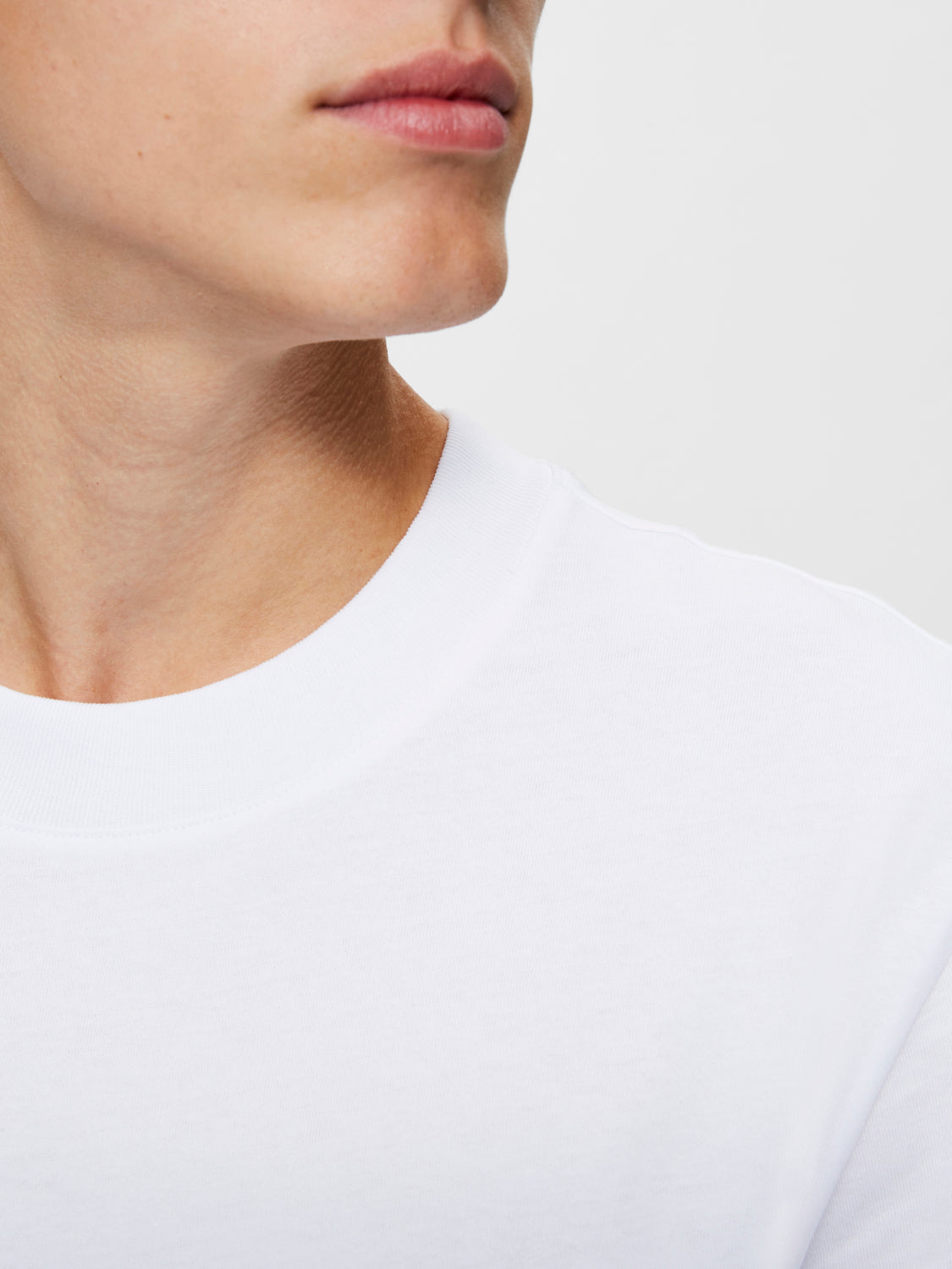 SELECTED HOMME - RELAX COLMAN 200 T-Shirt - Bright White