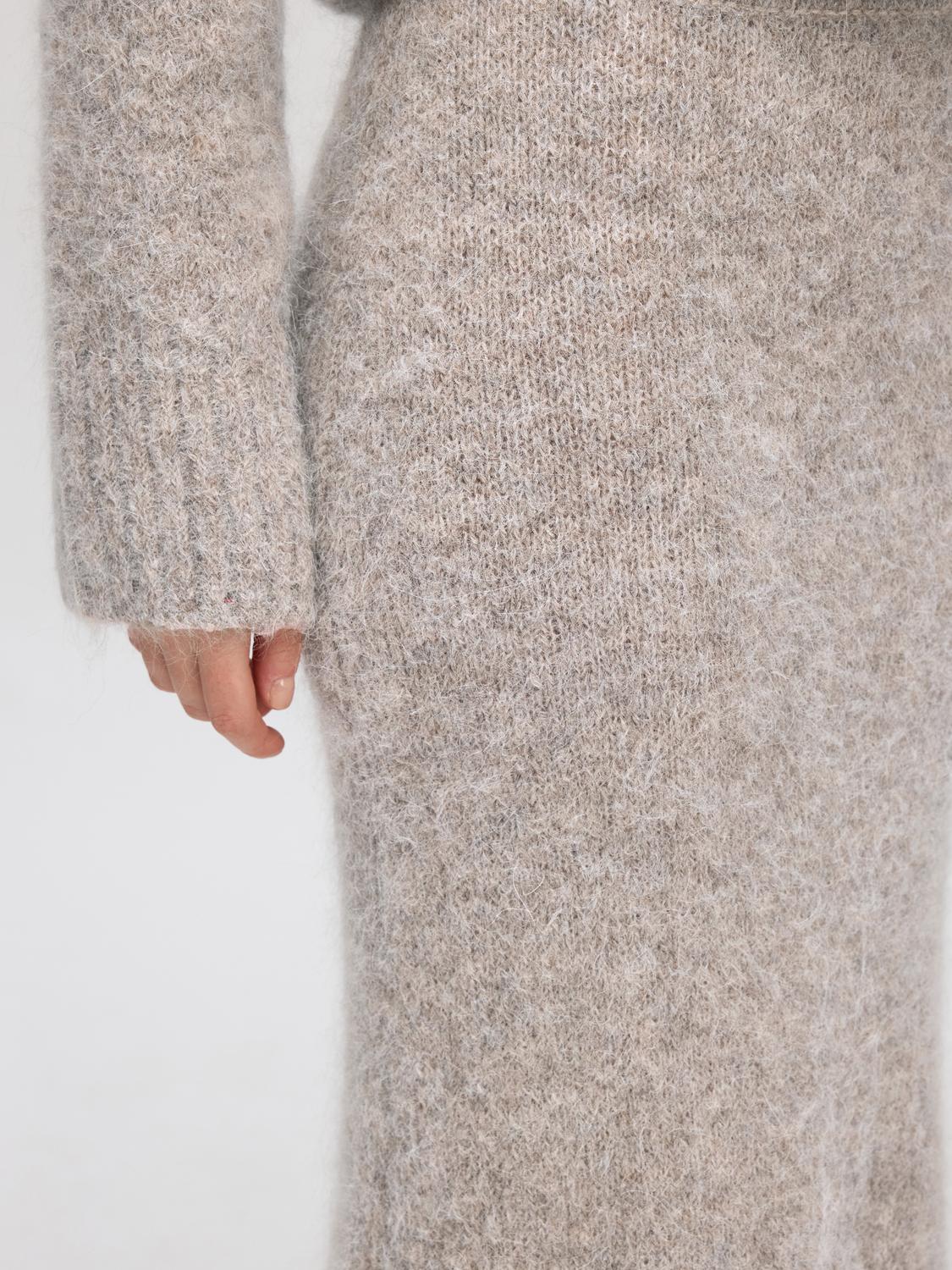 Gabella Strikket Skjørt - Grå/ Steel Gray